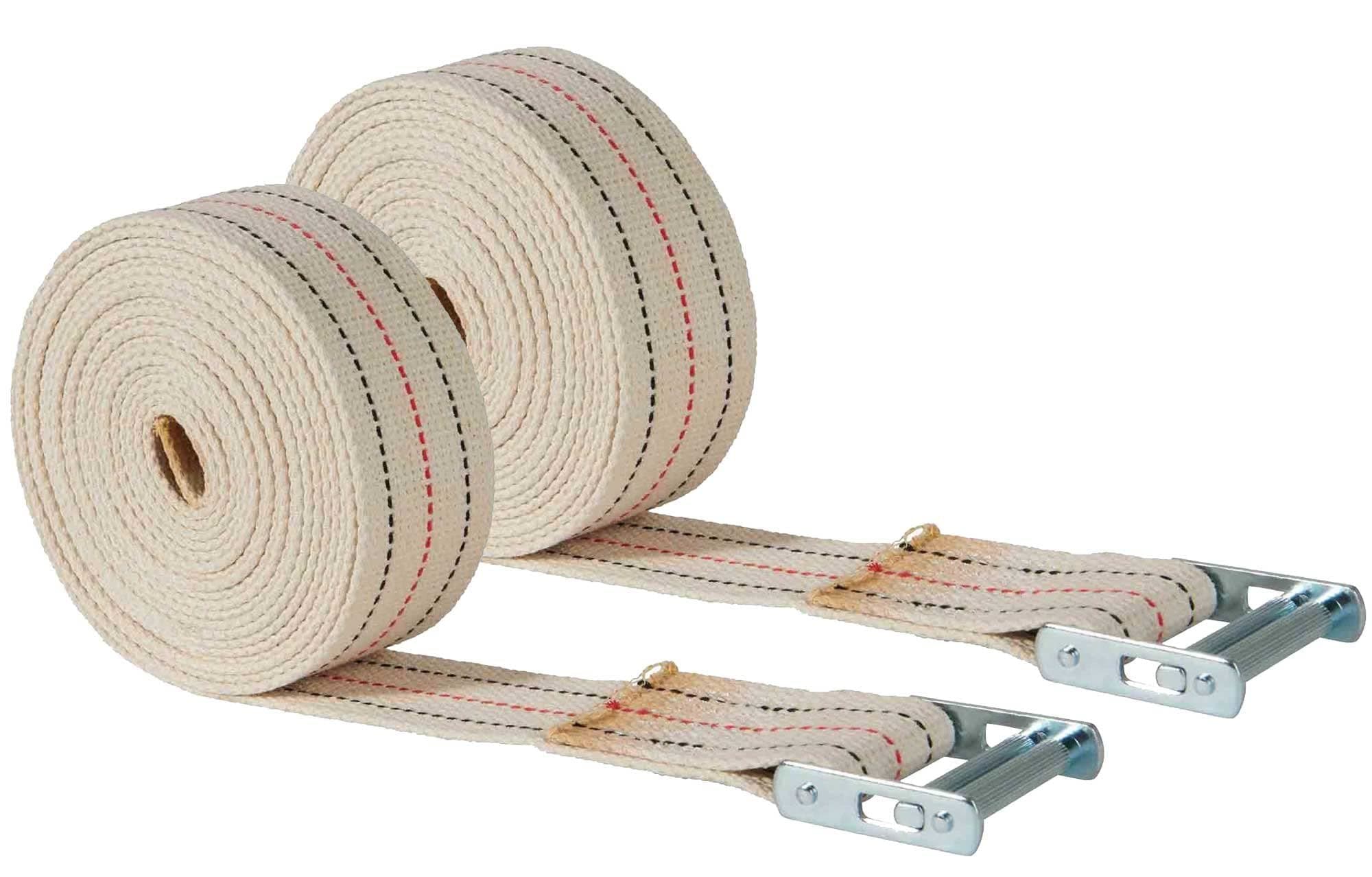 Mytee Products (2 Pack 2" x 20' Piano Moving Strap with Roller Buckle, Made from Cotton Webbing