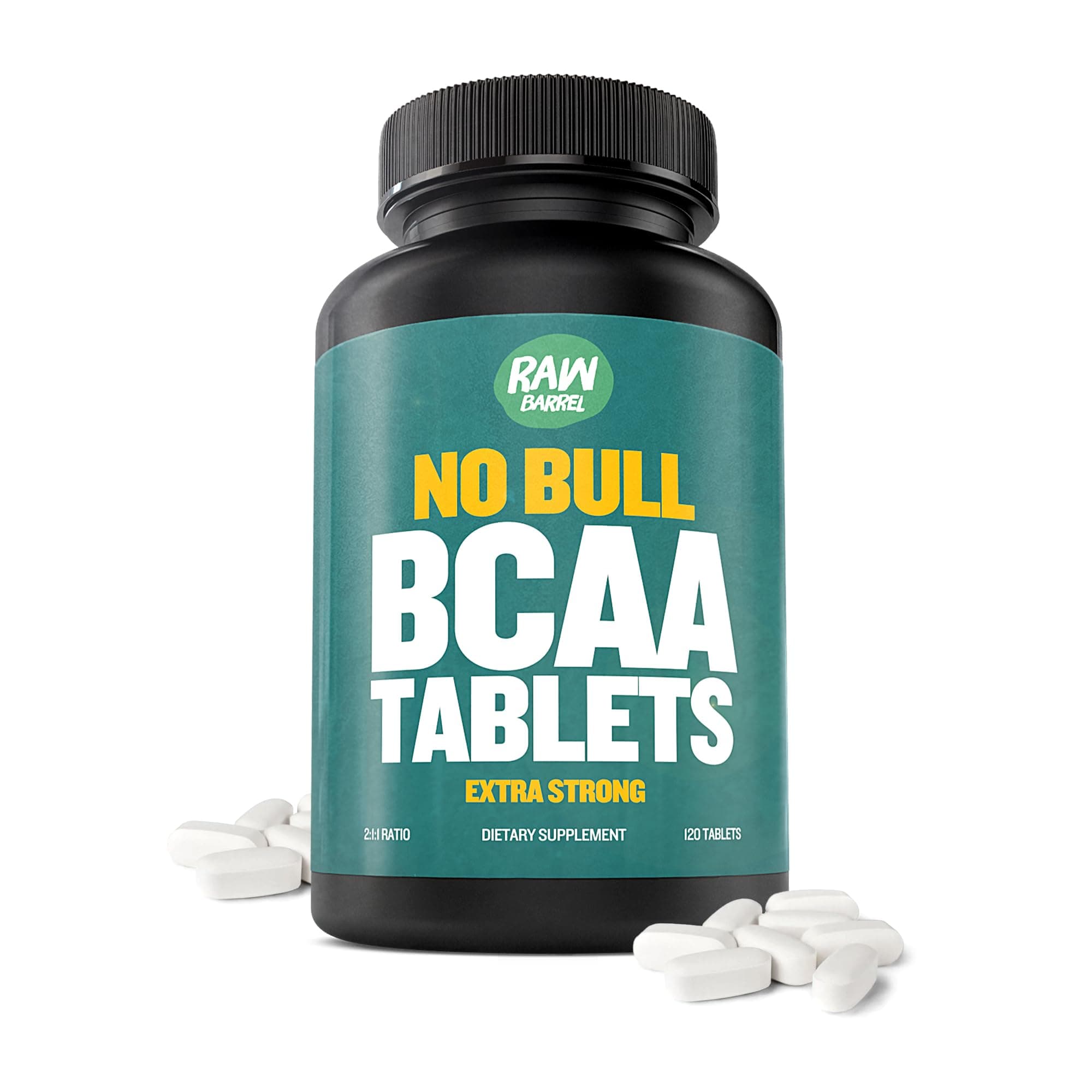 's - Pure BCAA Tablets - EXTRA STRONG 1000mg Per Pill. 120 Capsules, Contains 2:1:1 Branched Chain Amino Acid Ratio - with FREE digital guide