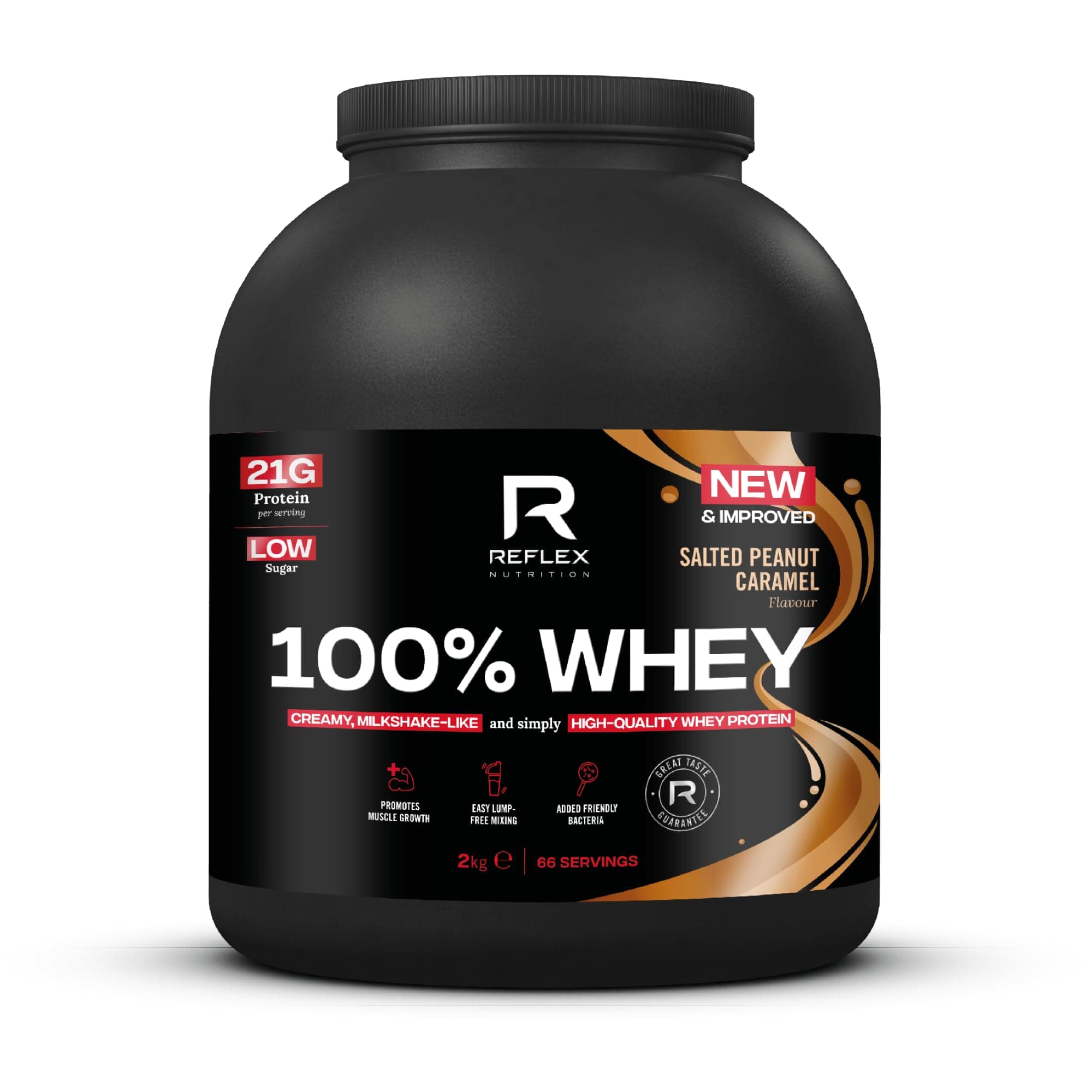 100% Whey, Salted Peanut Caramel - 2000g