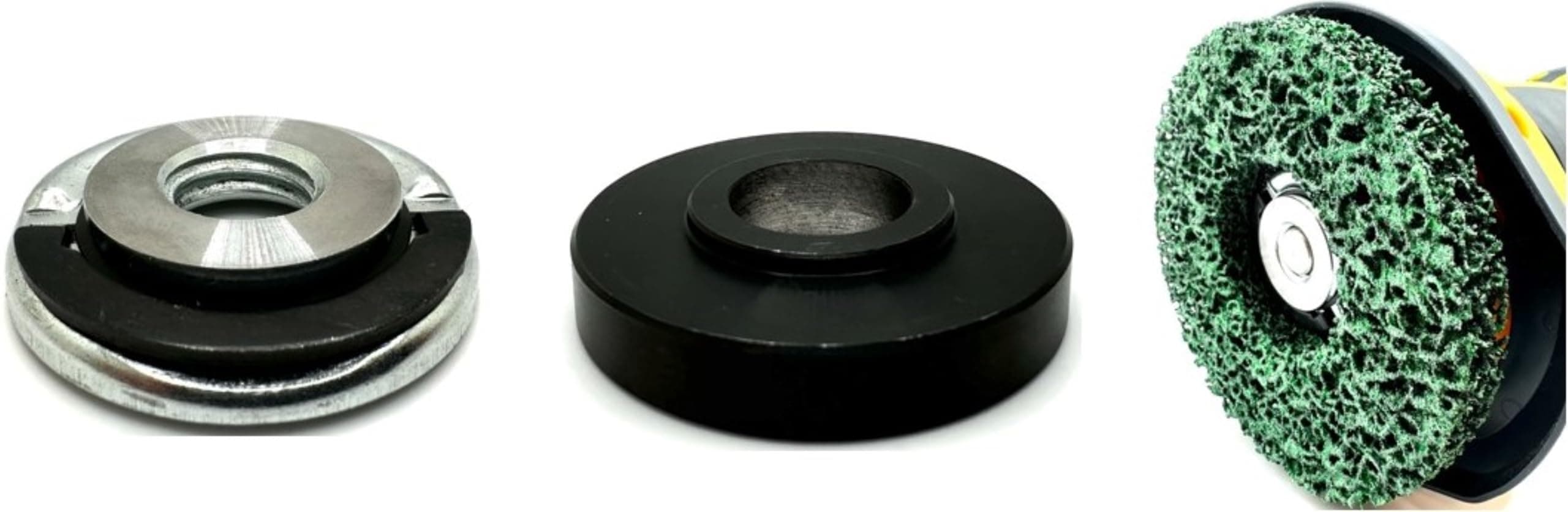 Universal Strip Disc Conversion Kit for Wagner PaintEater - Pro-Graad Adapter with Quick Change Locking Nut - Upgrade for 4.5” x 7/8” Stripping Wheel Compatibility