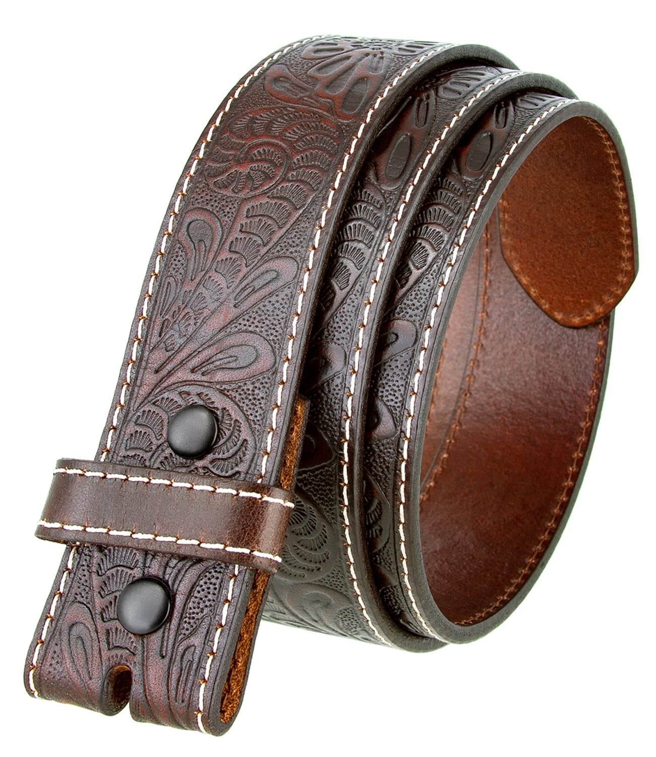 Fullerton 382000 Genuine Full Grain Leather Tooled Belt Strap 1-1/2" (38mm)