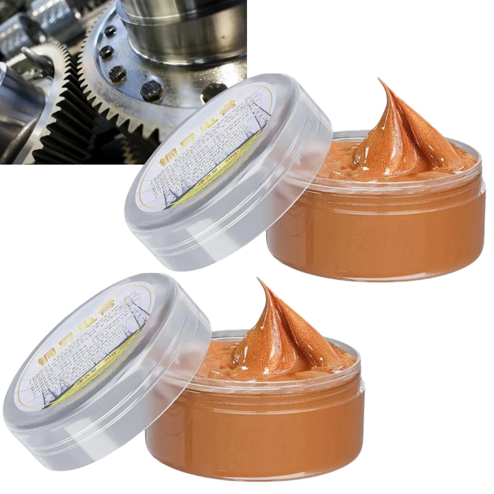 2pcs Anti Seize Copper Grease,High Temperature Copper Grease,Grease Lubricant for Bikes&Cycles&Cars,Antiseize Copper Grease,Electrical Contact Grease,High Performance Copper Grease,Automotive Grease