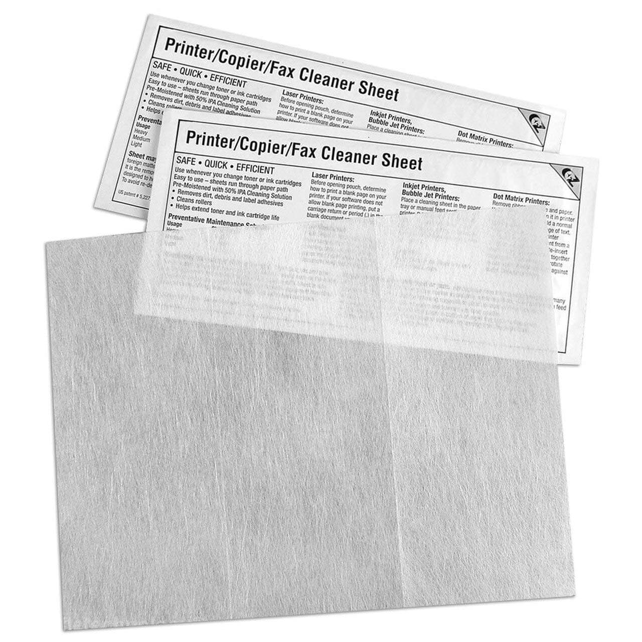 KICTeam K2-PCFF5 EZ Printer/Copier/Fax Cleaner Sheet (500 Sheets)