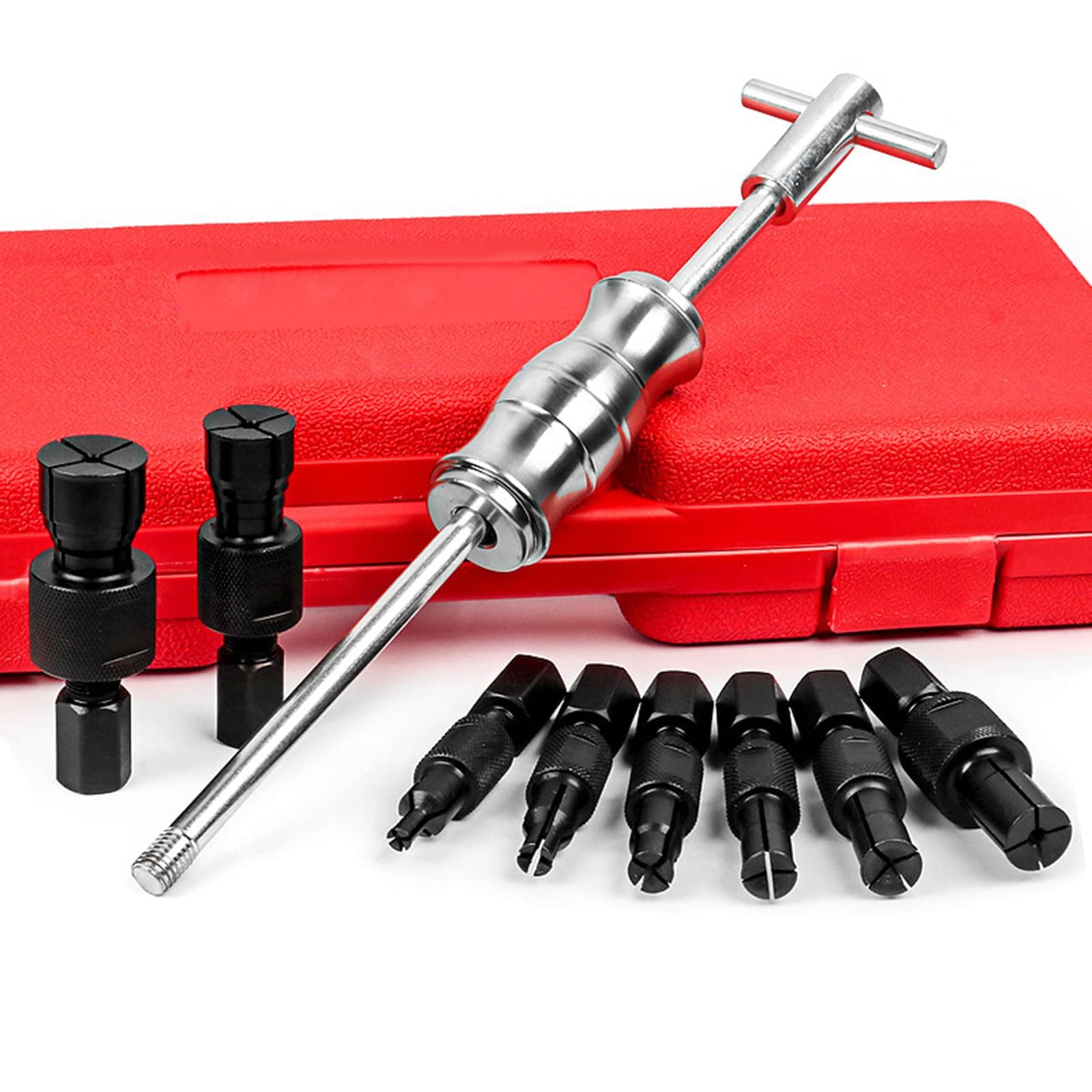 9pcs Inner Bearing Removal Tool Kit Compact Bearing Extraction for Various Sizes of Bearings Enthusiasts Widely Used in Various Fields