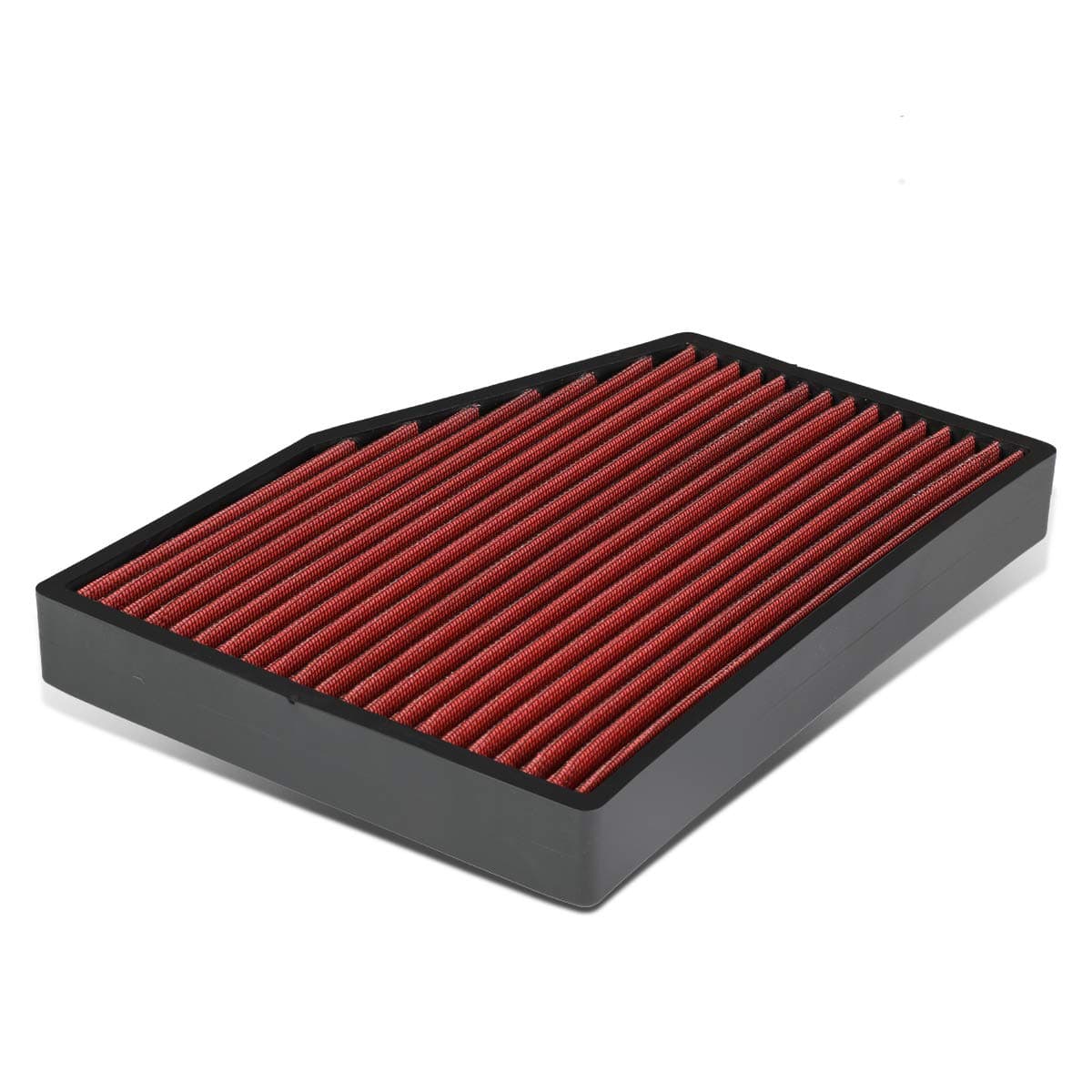 Auto Dynasty High Flow Drop-In Panel Cabin Air Filter Compatible with 1K0819644, Red