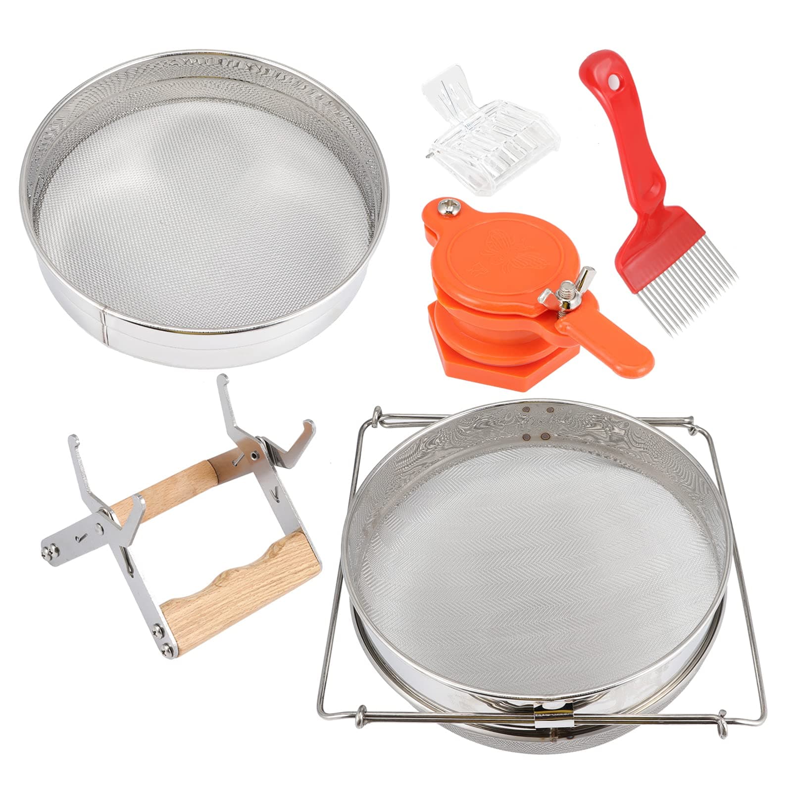 UPKOCH 5pcs Beekeeping Tools Supplies Bee Hive Clips Strainer Filter Sive Beekeeper Accessory for Beekeeping Beginner Equipment