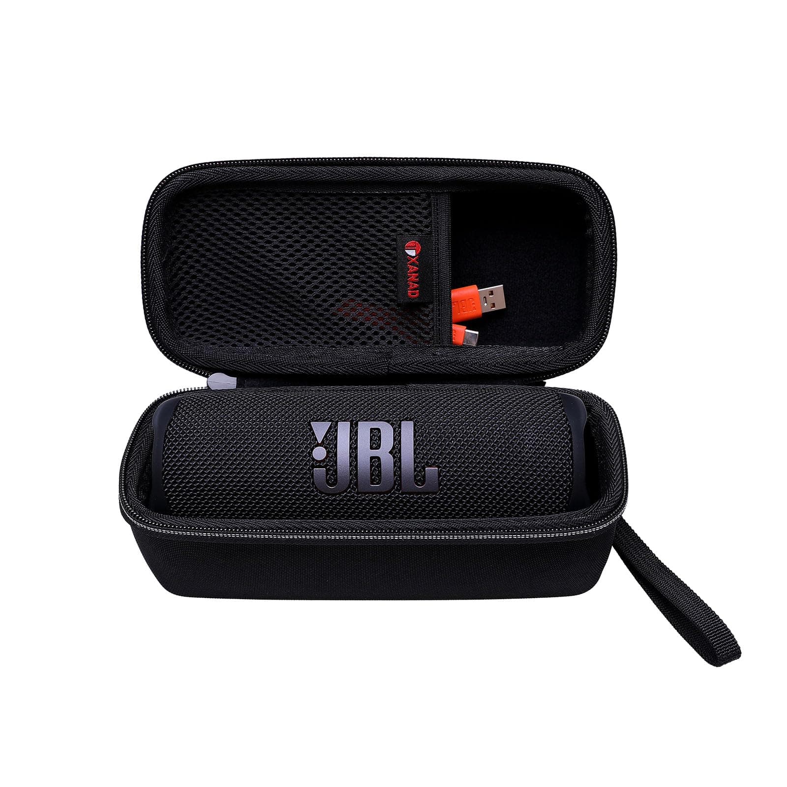 Hard Case for JBL Flip 7/6 /5 Essential or Sono Roam 2/1 Waterproof Portable Speaker- Travel Carrying Storage Protective Bag（Black）