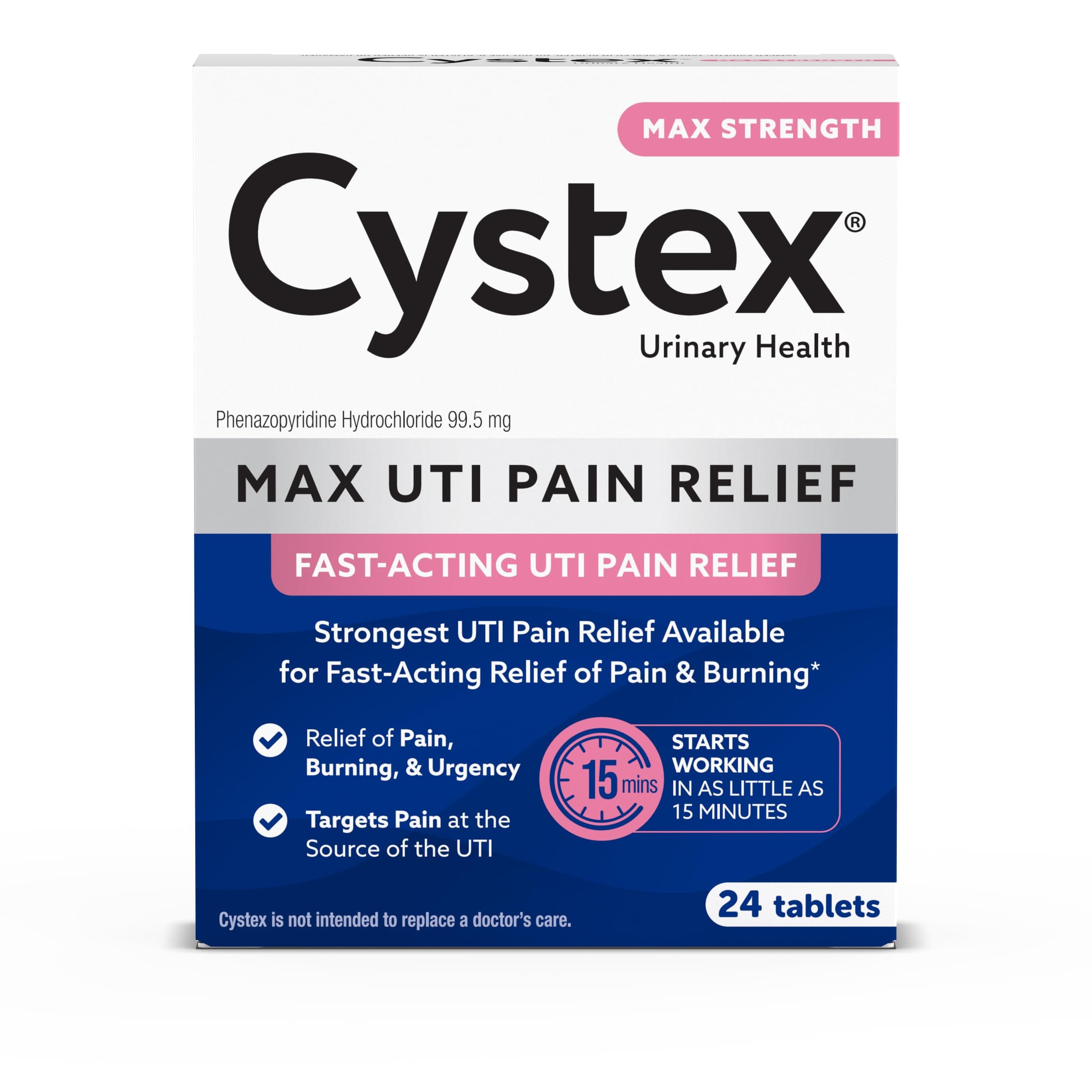 Cystex Max Strength Pain Relief 24ct