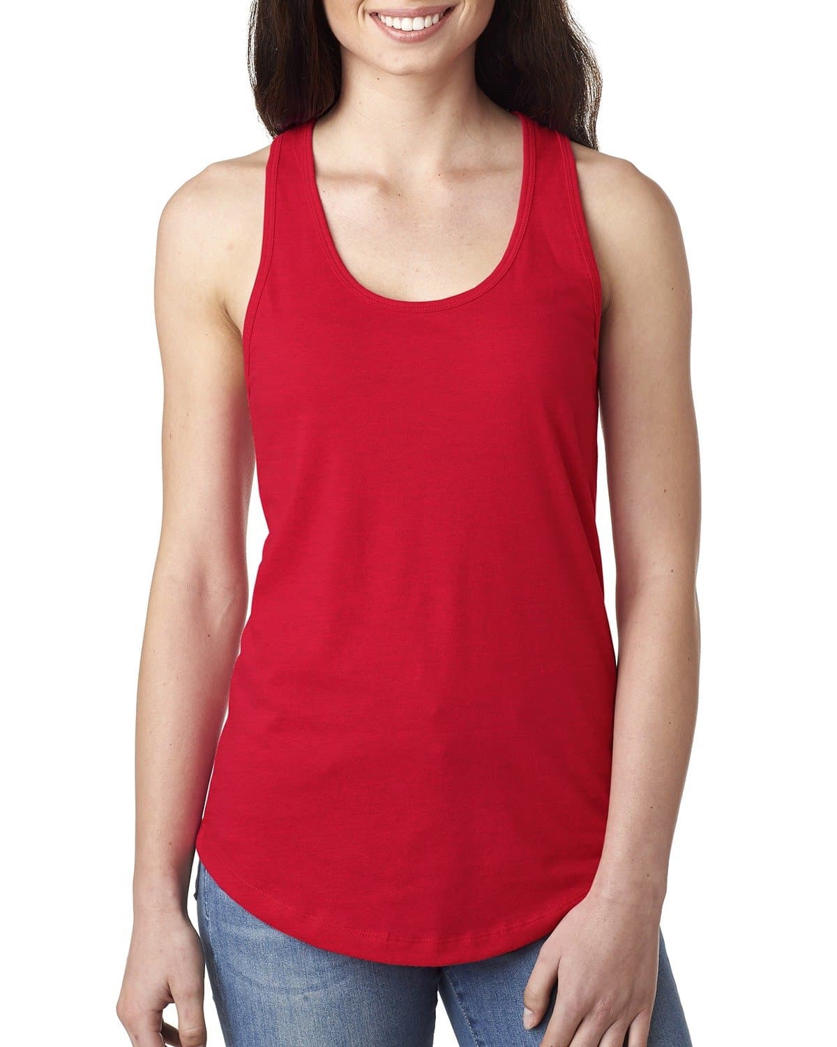 Next Level Apparel Women's Ideal Racerback Tank - Medium - Red