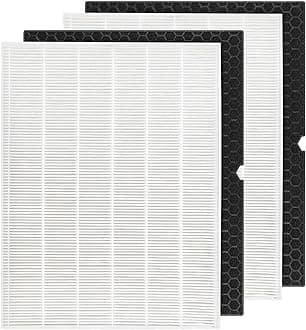 HEPA Replacement Filter H 116130 for Winix 5500-2 Air Purifier and Models AM80 - HEPA Filter and Activated Carbon Filter Combo Pack