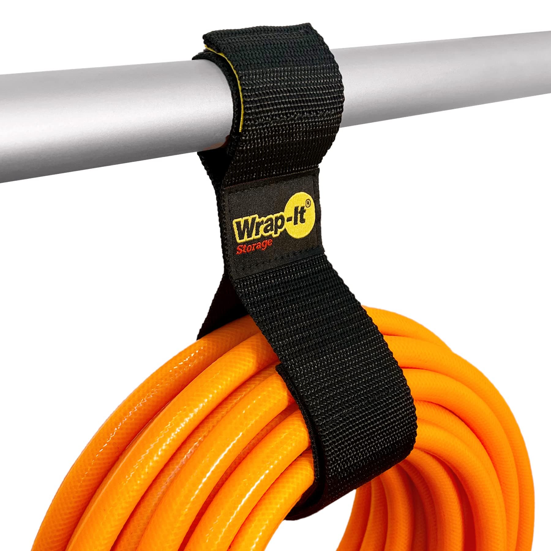 Wrap-It Storage Twin-Straps - 16" (6-Pack) - Hook and Loop Hanging Cable Wrap for Multi-Purpose Cord and Hose