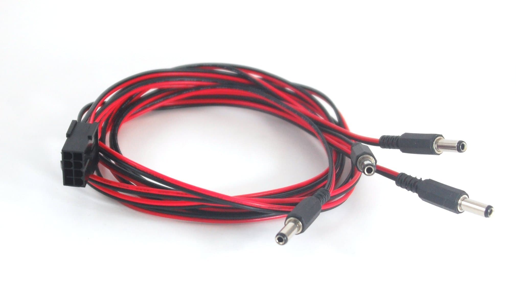 PCI-E 8-Pin to (4) 2.5mm DC Barrel Plug for RockMiner ASIC Miner