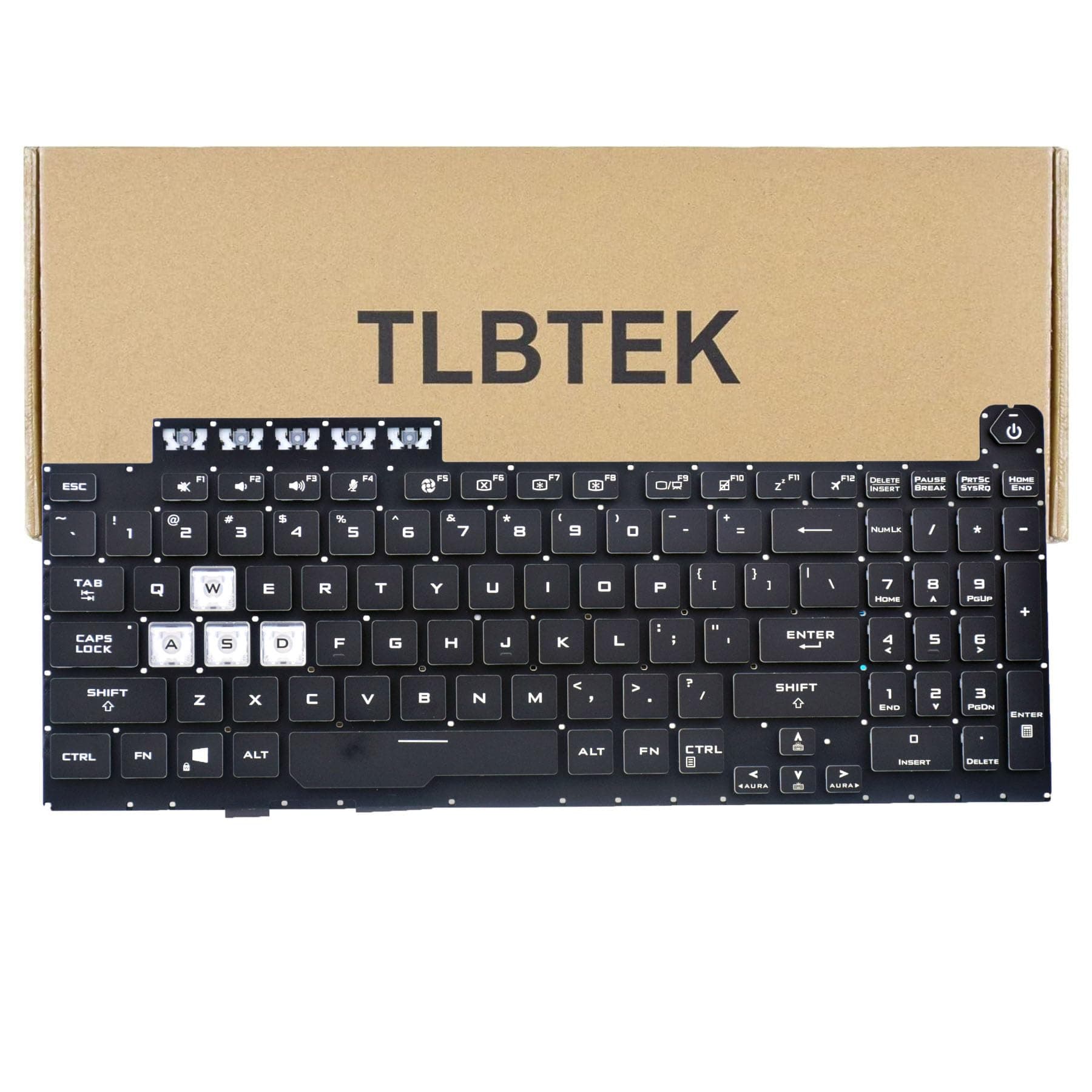 Backlight Keyboard Replacement Compatible with Asus TUF Gaming A15 FX506 FA506 FA556 TUF506.TUF A17 FA706.TUF Gaming F17 FX706LI FX706 FX706L FA706U FX706U FA706 661VUS00 Series RGB Laptop