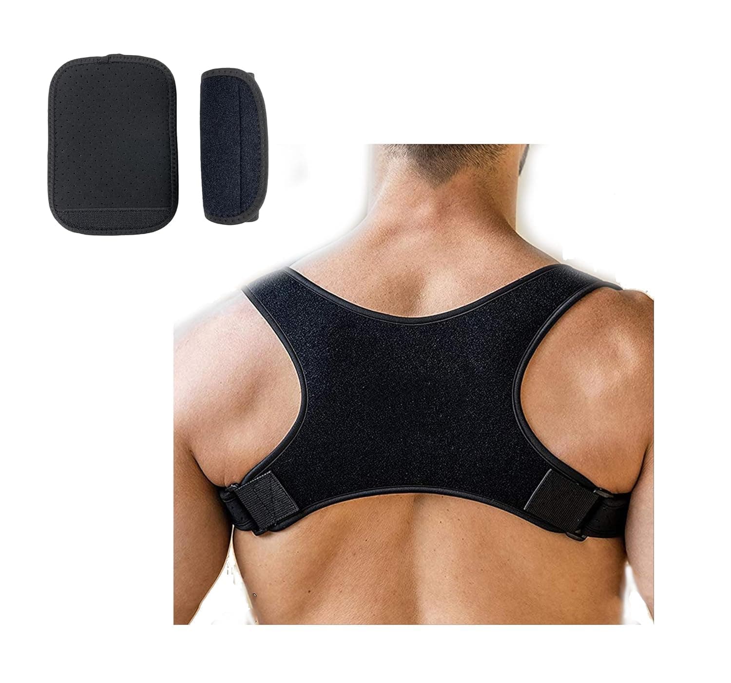 Posture Corrector for Women and Men, Adjustable Brace With Support Bracket for Clavicle Pain Relief. Providing Pain Relief from Neck, Shoulder, and Upper Back Invisible for Hunchback and Scoliosis.