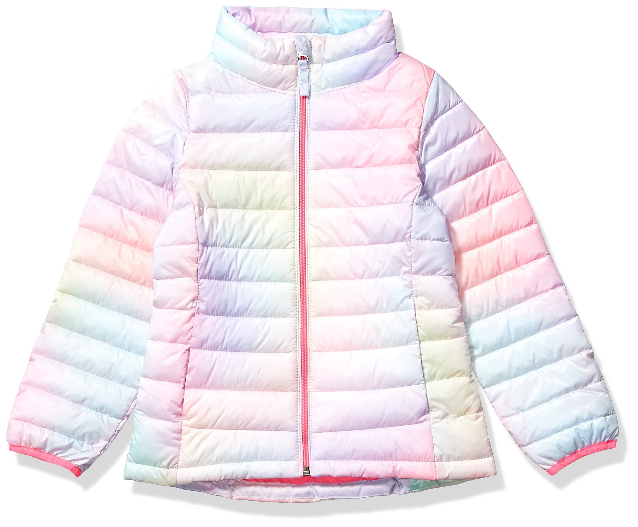 Girl's Lightweight Water-Resistant Packable Mock Puffer Jacket