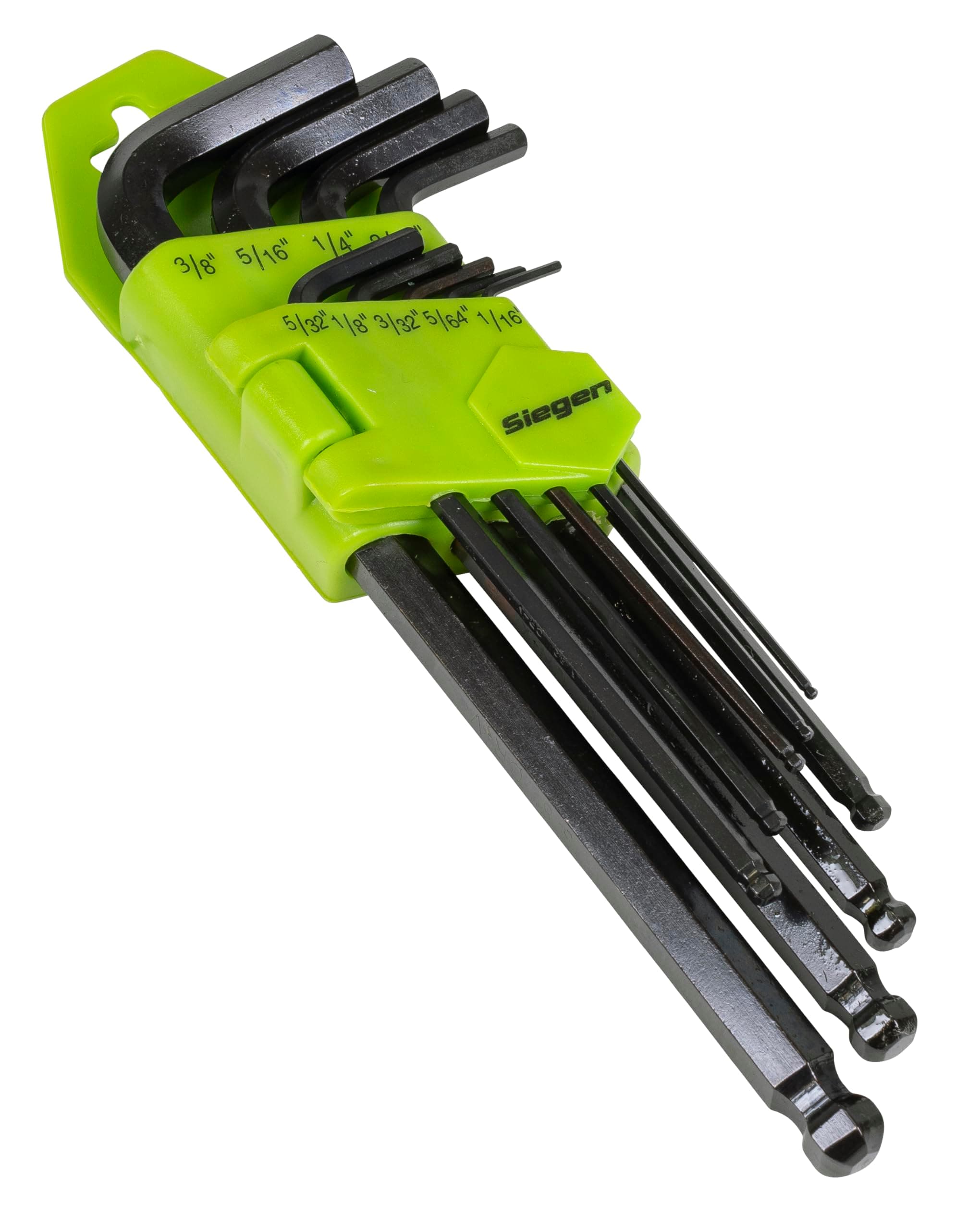 Siegen 9pc Long Ball-End Hex Key Set - Imperial - S01098