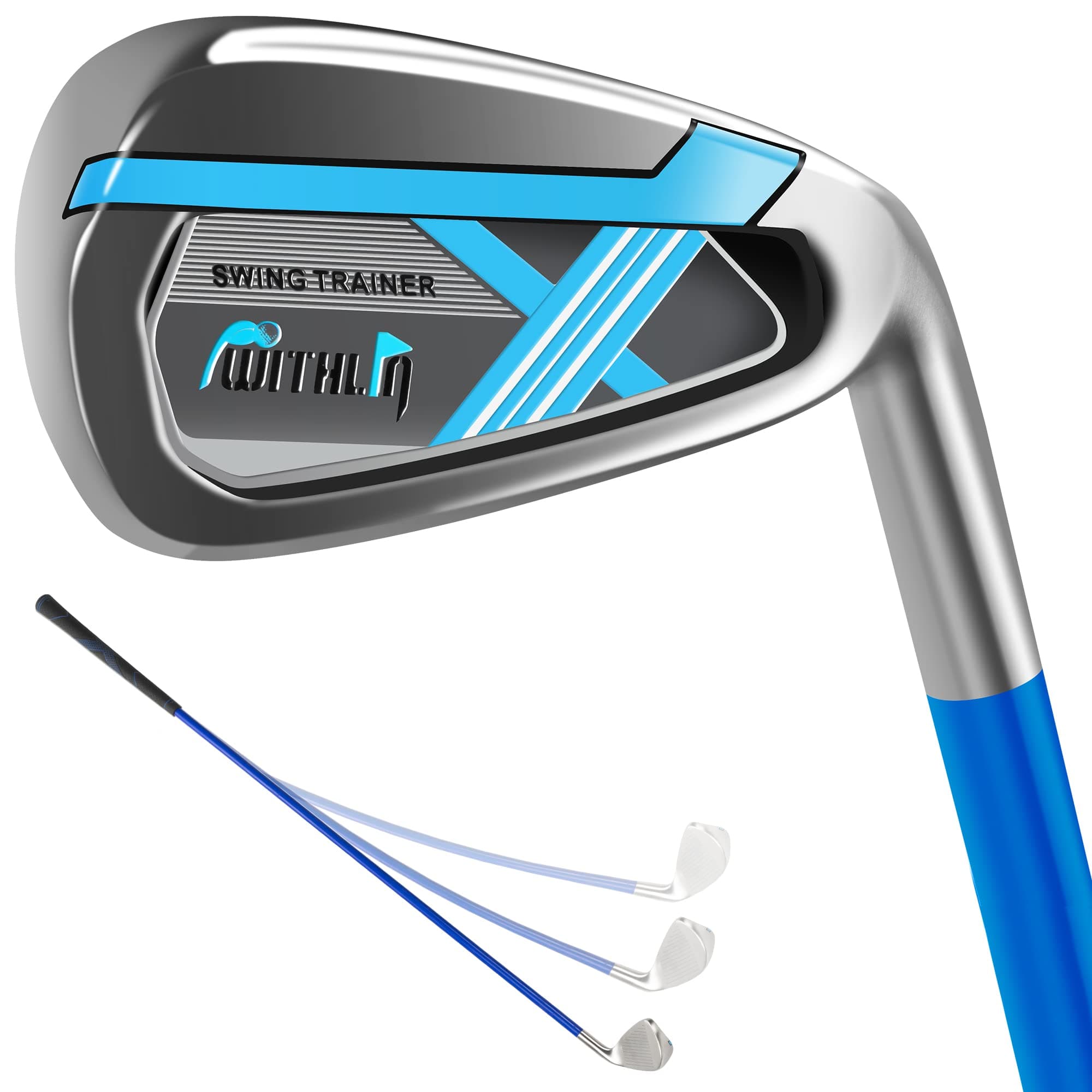 Golf Swing Trainer Aid - 7 Iron, Golf Training Aid Golf Swing Warm-Up Stick for Strength Grip Tempo & Flexibility Training, Golf Accessories for Men