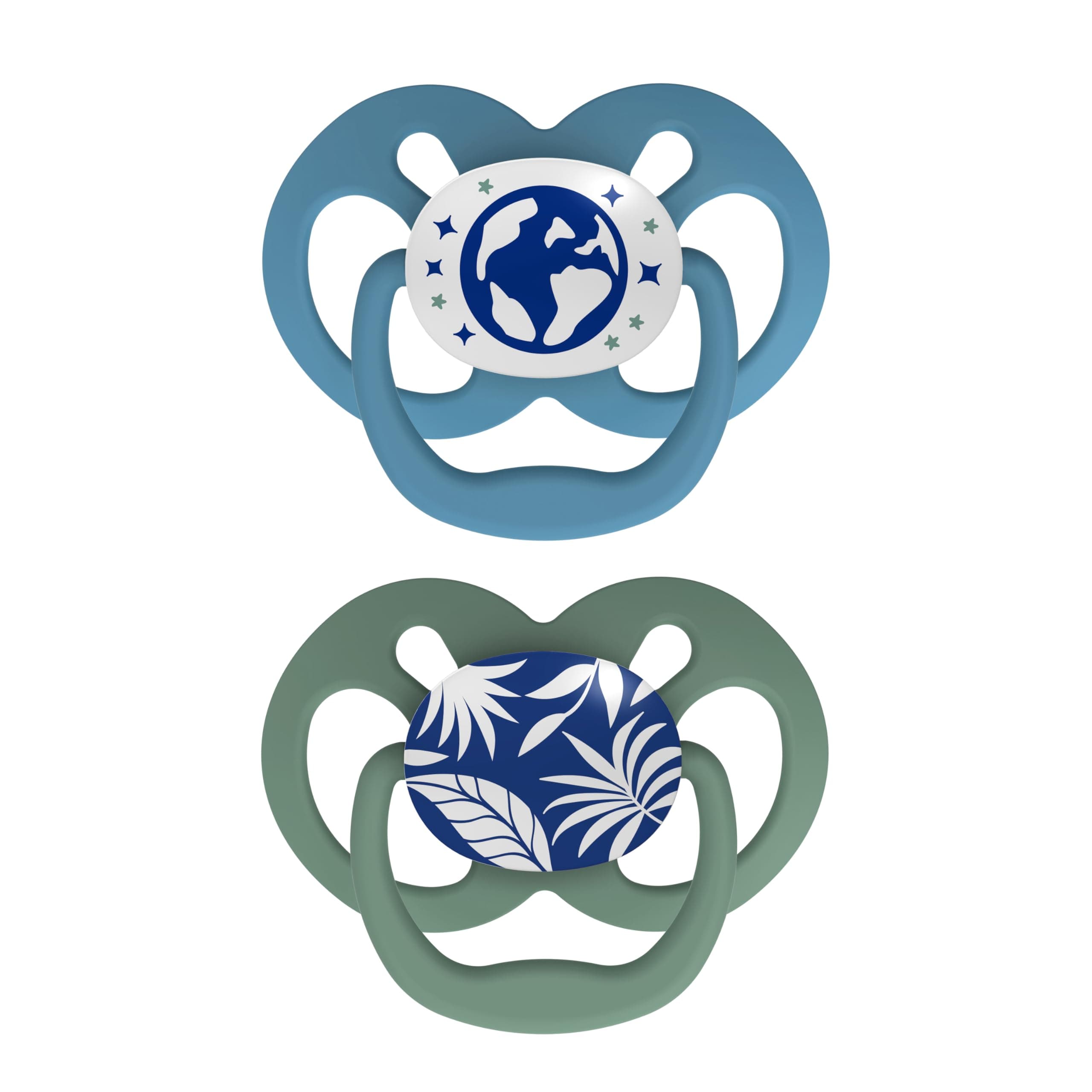 Advantage Glow-in-The-Dark 2 Piece Stage 2 Pacifiers, Blue, 6-12 Months