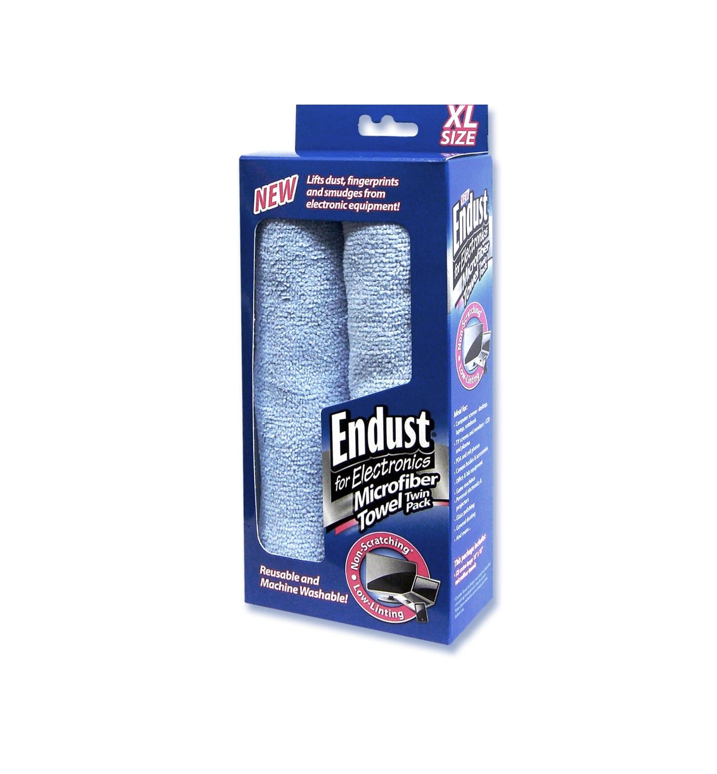 Endust for Electronics; Microfiber Towel 2-Pack (END11421)