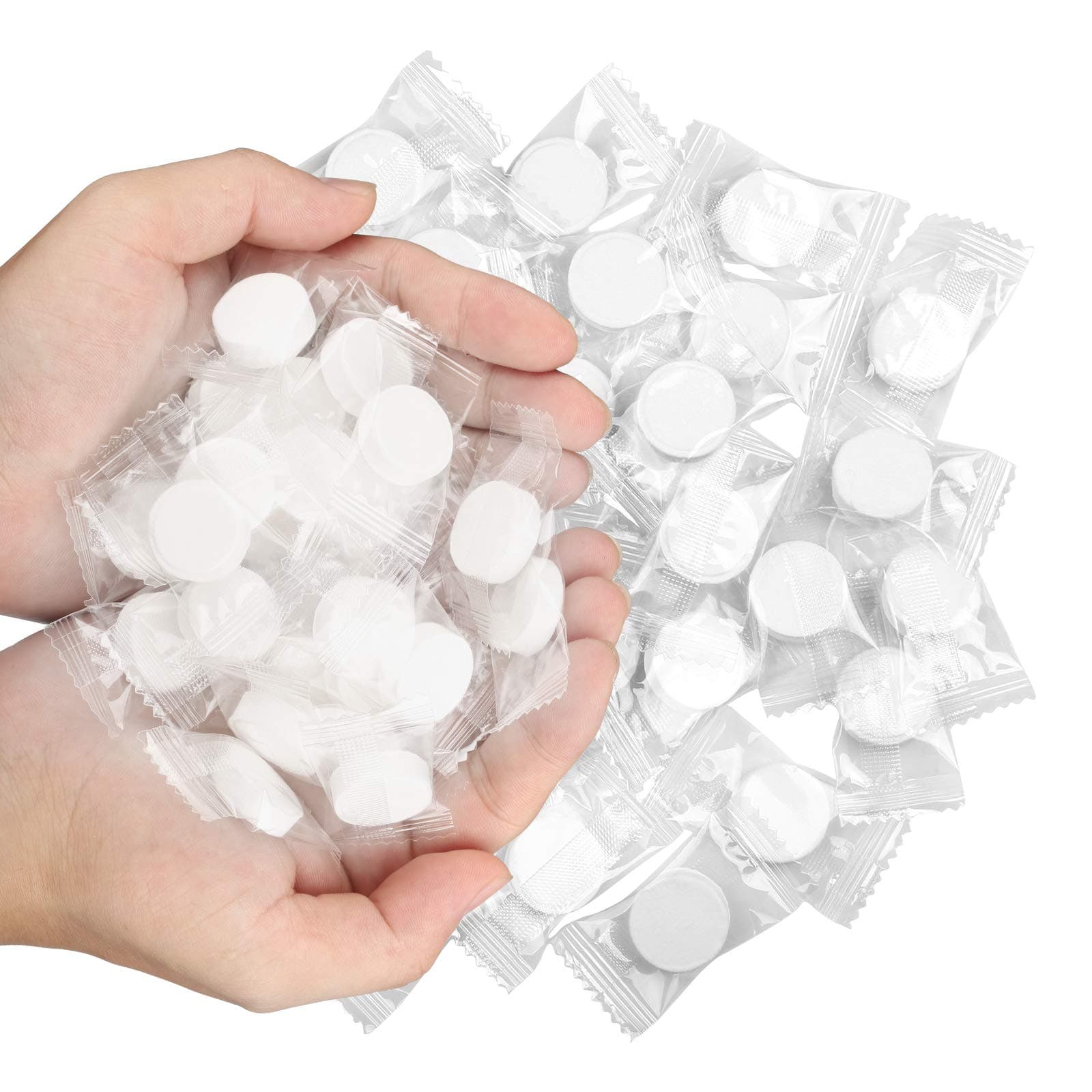 LAITER 200pcs Compressed Towels Tablets Disposable Compressed Cotton Towel Mini Hands Wipes Portable Compressed Coin Compact Tissue for Travel Gym Camping Hiking Outdoor Sports