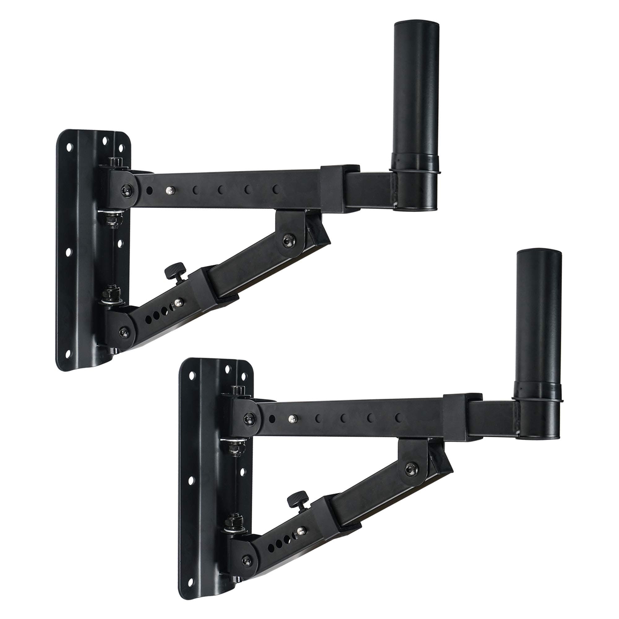 2-Pack Adjustable Wall Mount Speaker Brackets with 180-degree Swivel (STWSD-048B)