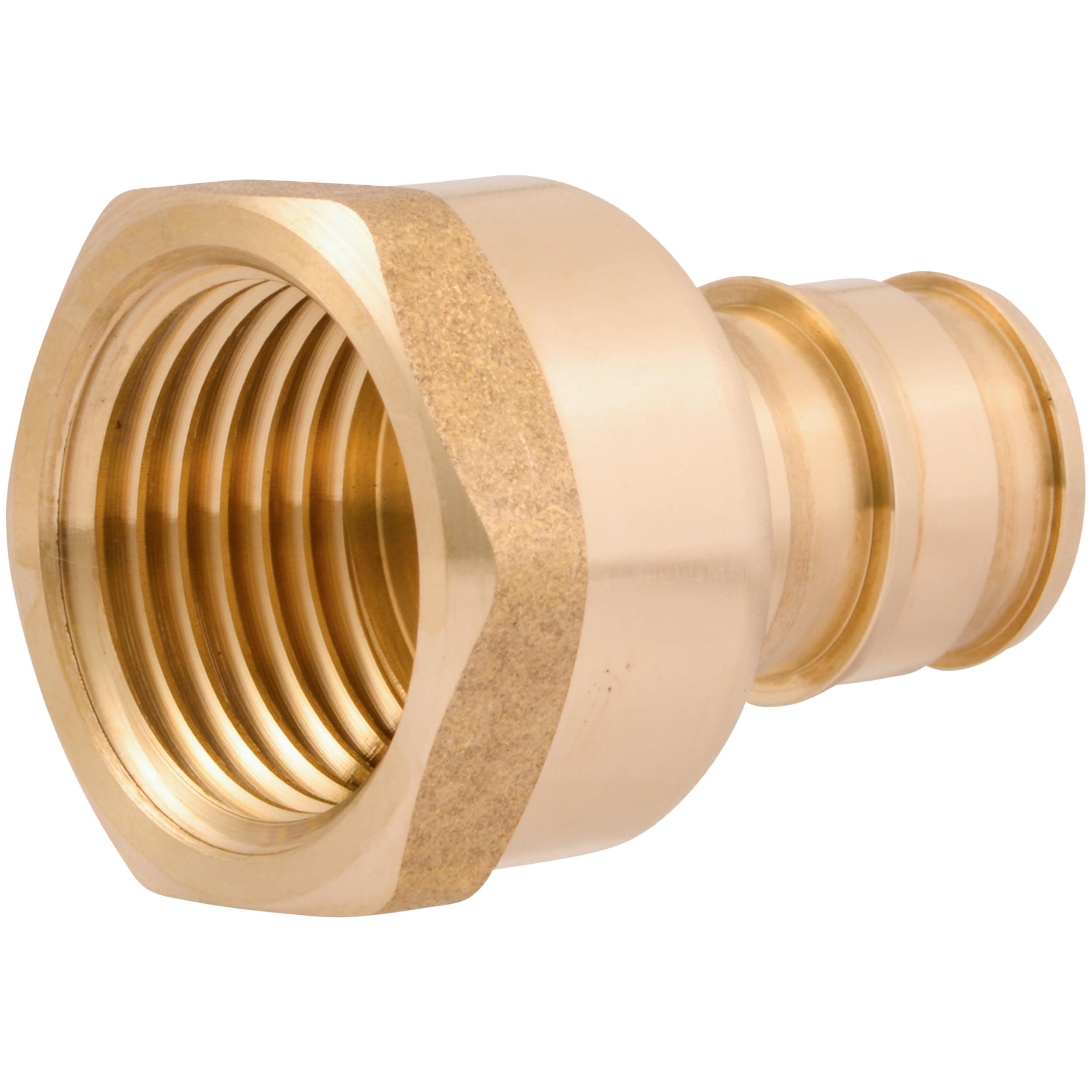 SharkBite 1/2 Inch Expansion FNPT Adapter Fitting for PEX-A Pipe, Brass Plumbing Fittings, Female NPT Adapter for PEX-A Tubing, UAB072LFA
