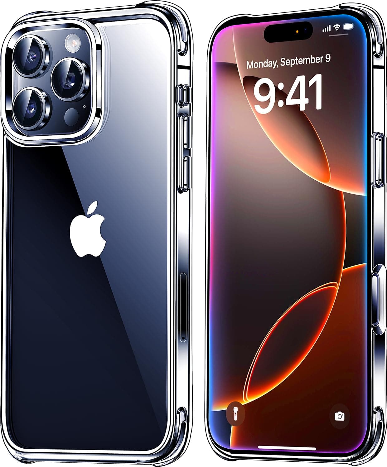 for iPhone 16 Pro Max Case Clear [Not-Yellowing] [Military-Grade Drop Protection] Shockproof Protective Clear iPhone 16 Pro Max Case Phone Bumper case for Apple 6.9 inch 2024