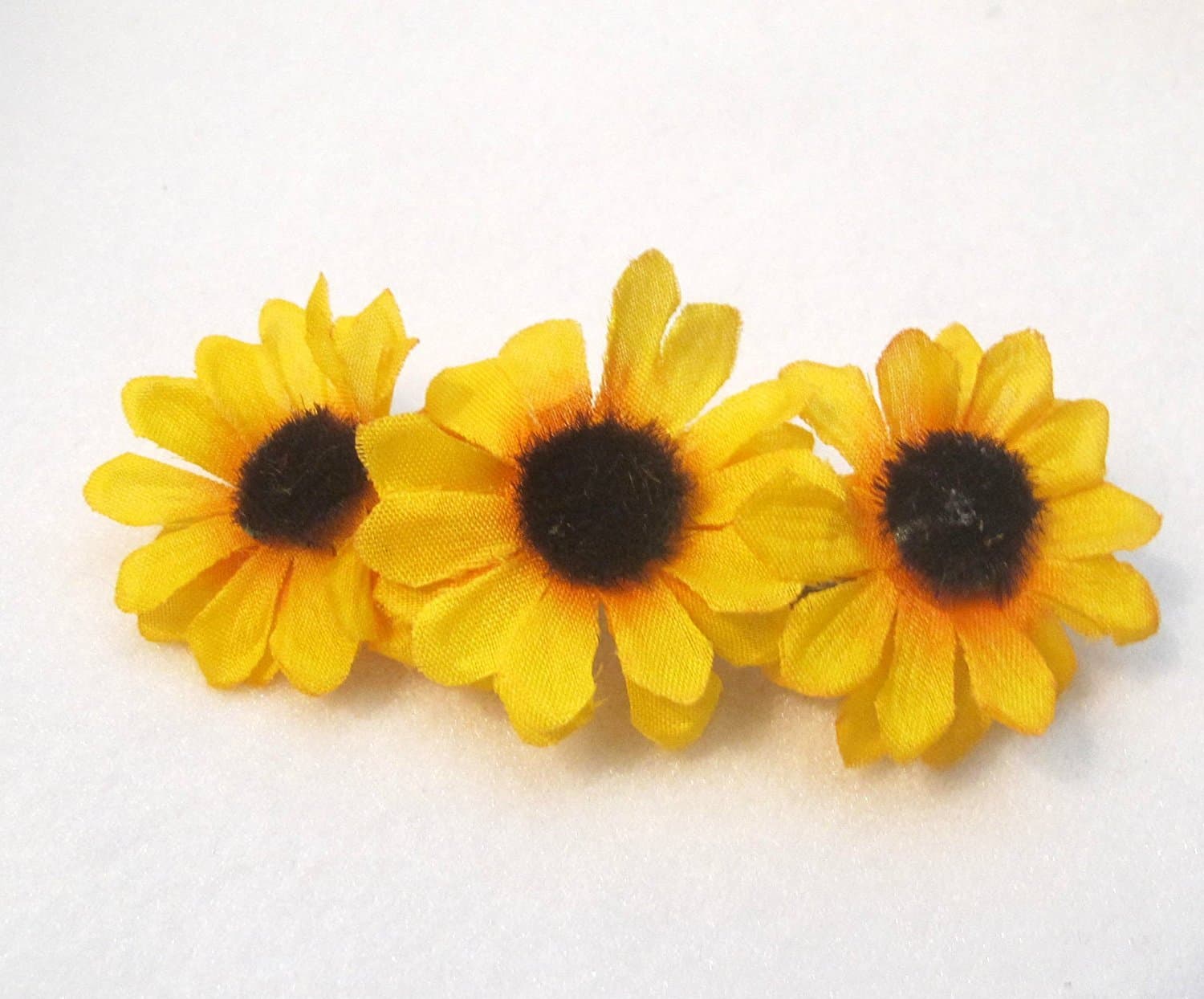 Triple Sunflower Hair Clip