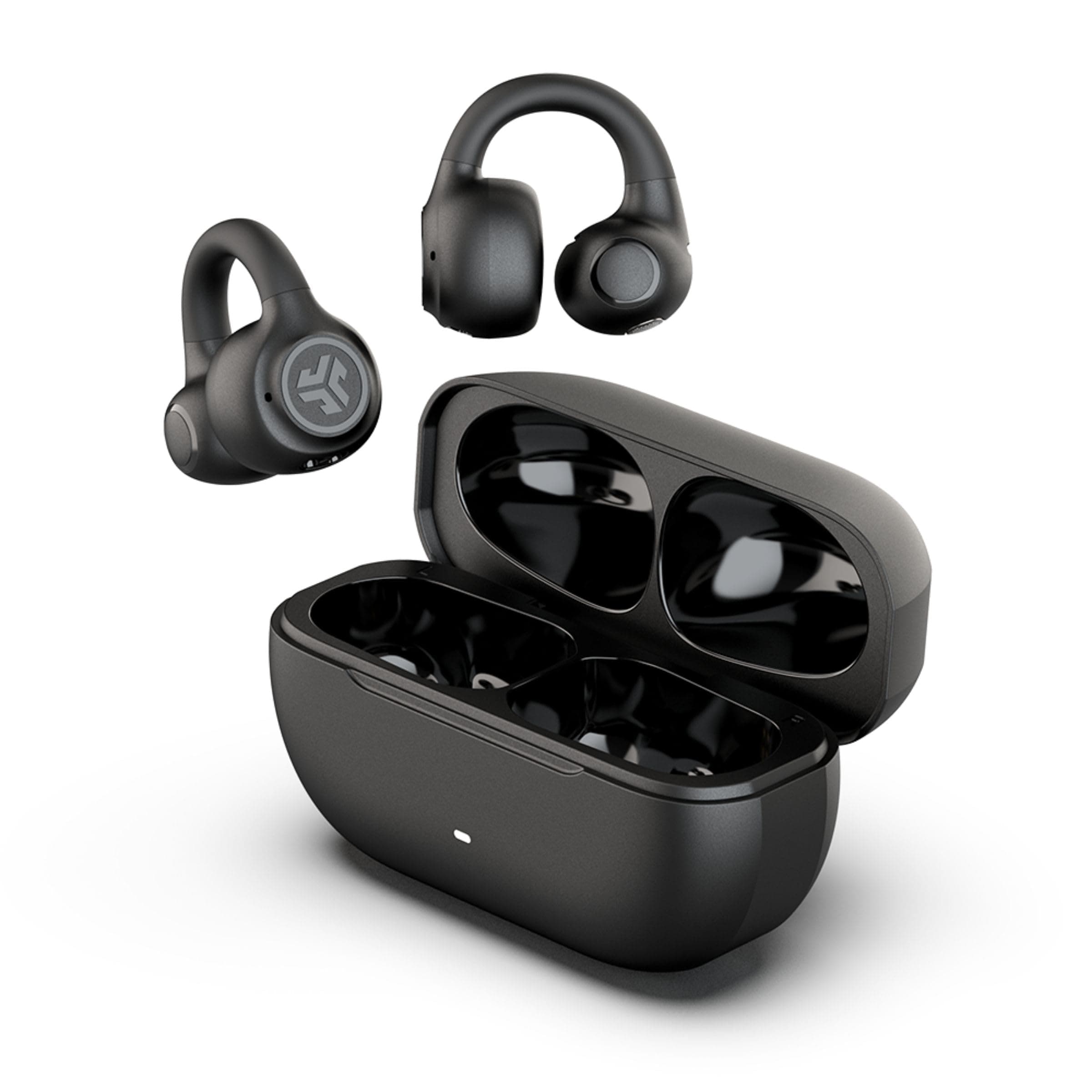 Flex Open Earbuds, Clip-on Cuff Design, Wireless Open-Ear Audio Freedom Effortless Fit, Safe Listening, Bluetooth Multipoint, Customize with The App, Black
