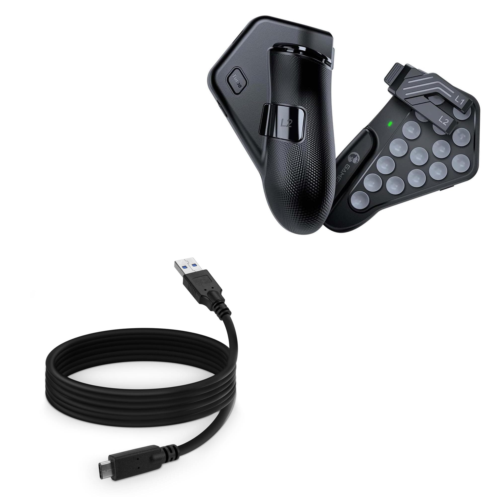 BoxWave Cable Compatible with GameSir F7 Claw Tablet - DirectSync - USB 3.0 A to USB 3.1 Type C, USB C Charge and Sync Cable - 6ft - Black