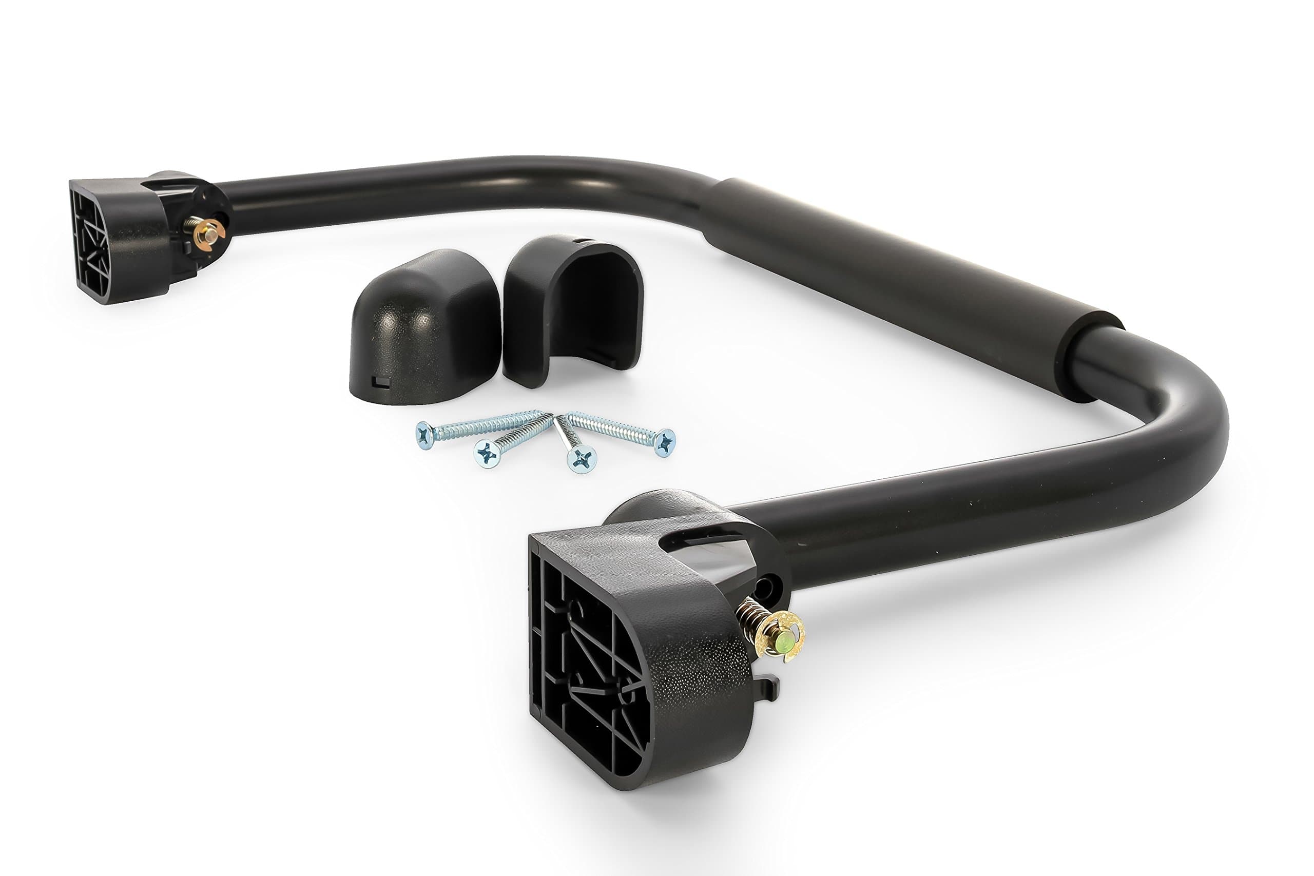 Fold-Away RV Grab Handle - Provides Secure Hold for Entering & Exiting - Measures 18-in, for Smaller RVs & Trailers - Easily Installs Beside RV Door, Hardware Included - Black (42197)