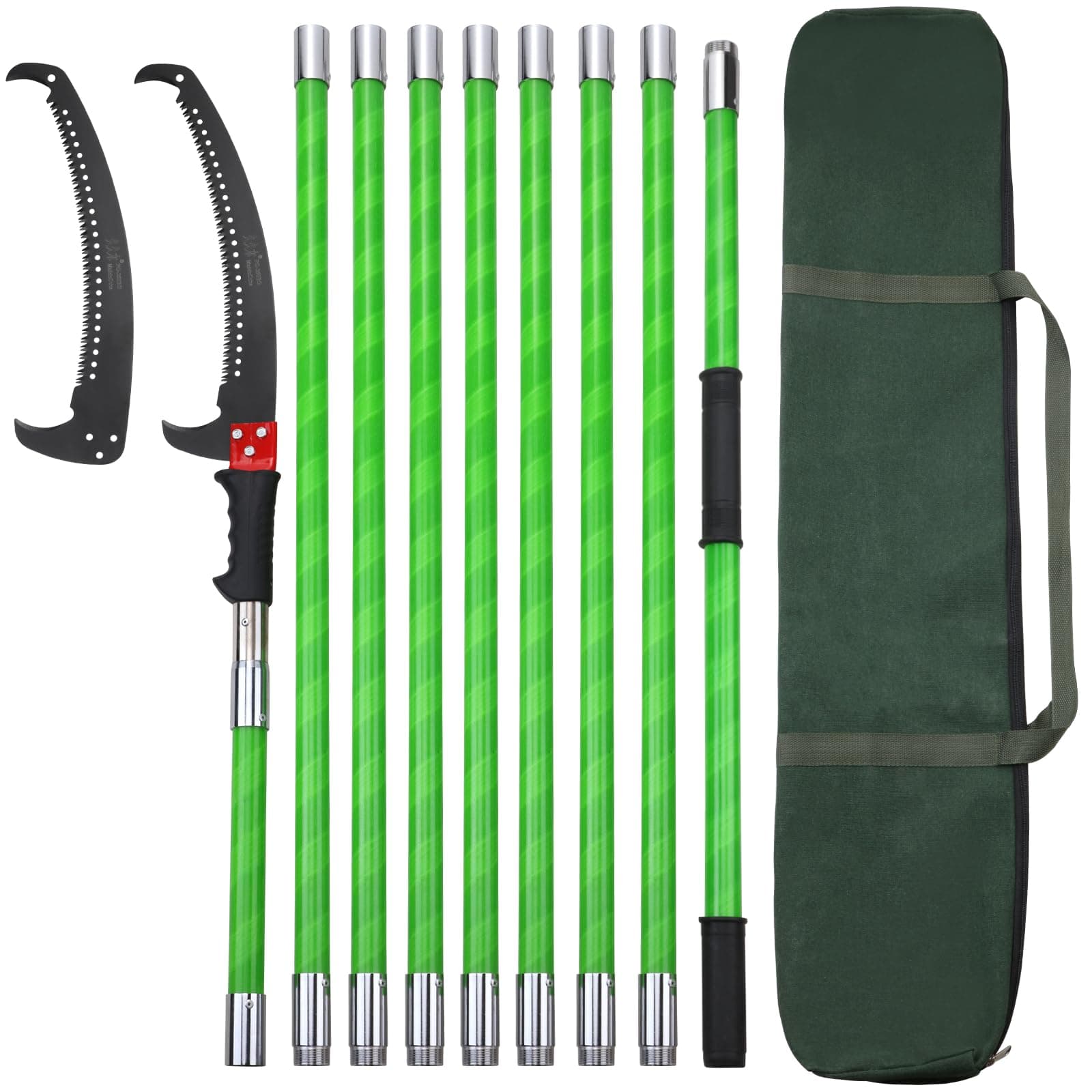 30 Feet Tree Pole Pruner Manual Branches Trimmer Tree Branch Garden Tools Loppers Hand Pole Saws Extendable Height