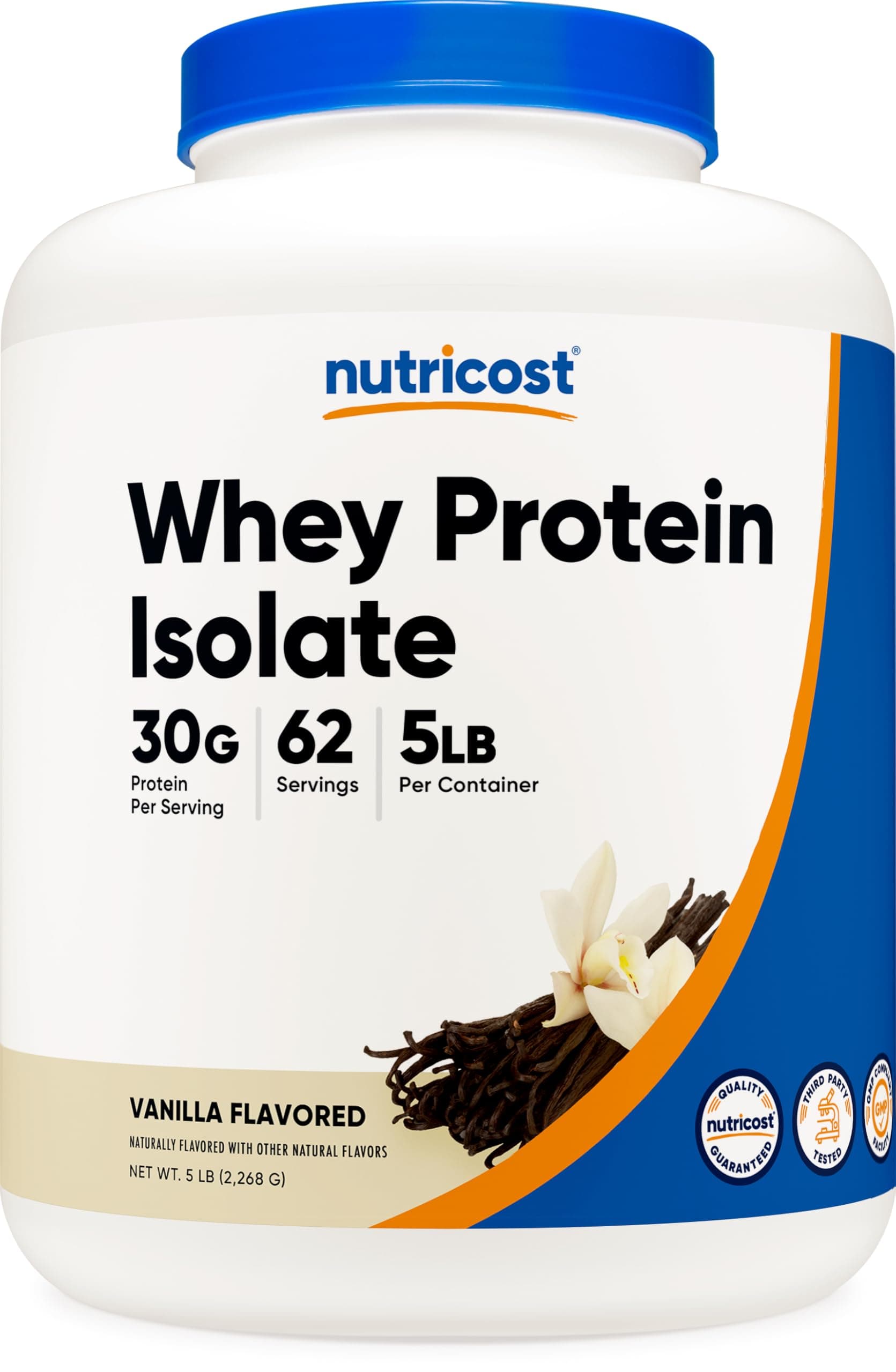 Isolate Whey Protein Powder, Vanilla, 5 pounds