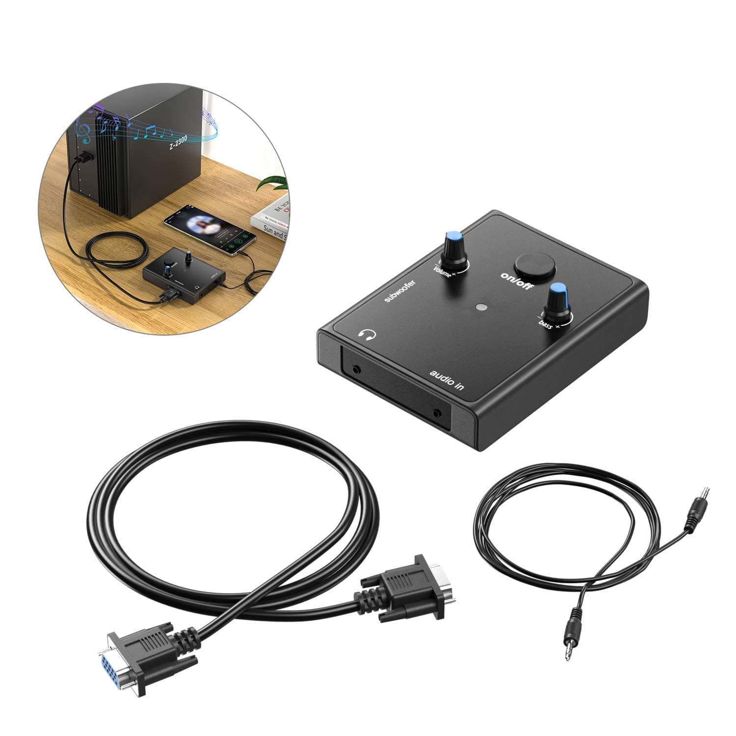 Replaced Control Pod and Cable for Logitech Z-2300/z-2200s Wired Remote Control Speakers