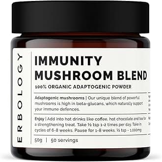 Organic Immunity Mushroom Blend 50g - 100% Adaptogenic Powder