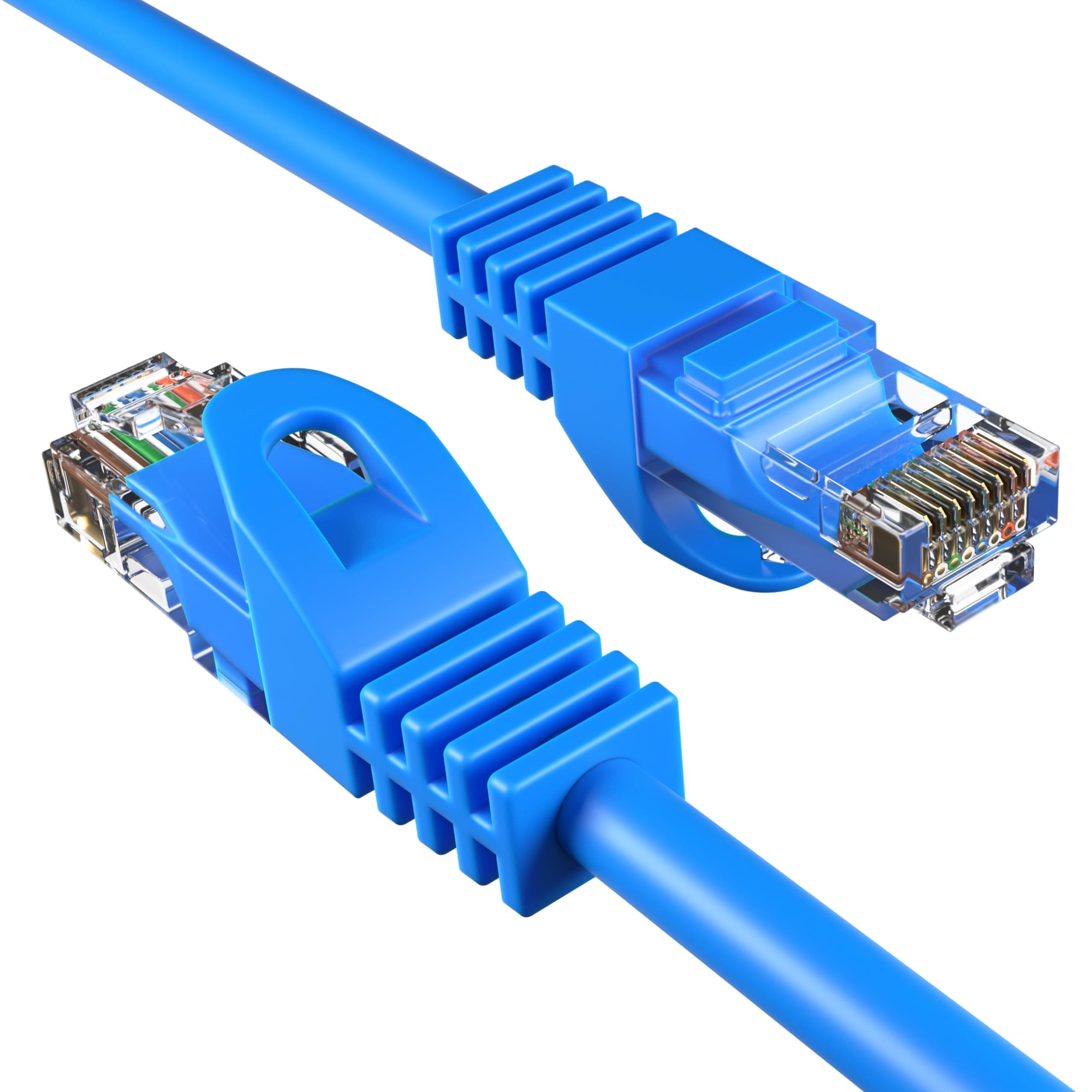 Cables Direct Online Cat5e 5M Network Ethernet Patch Cable, 350Mhz Internet Wire, Compatible with PC, Laptop, Modem, Router, TVs, Printer Cord, Consoles for Home and Office, Blue
