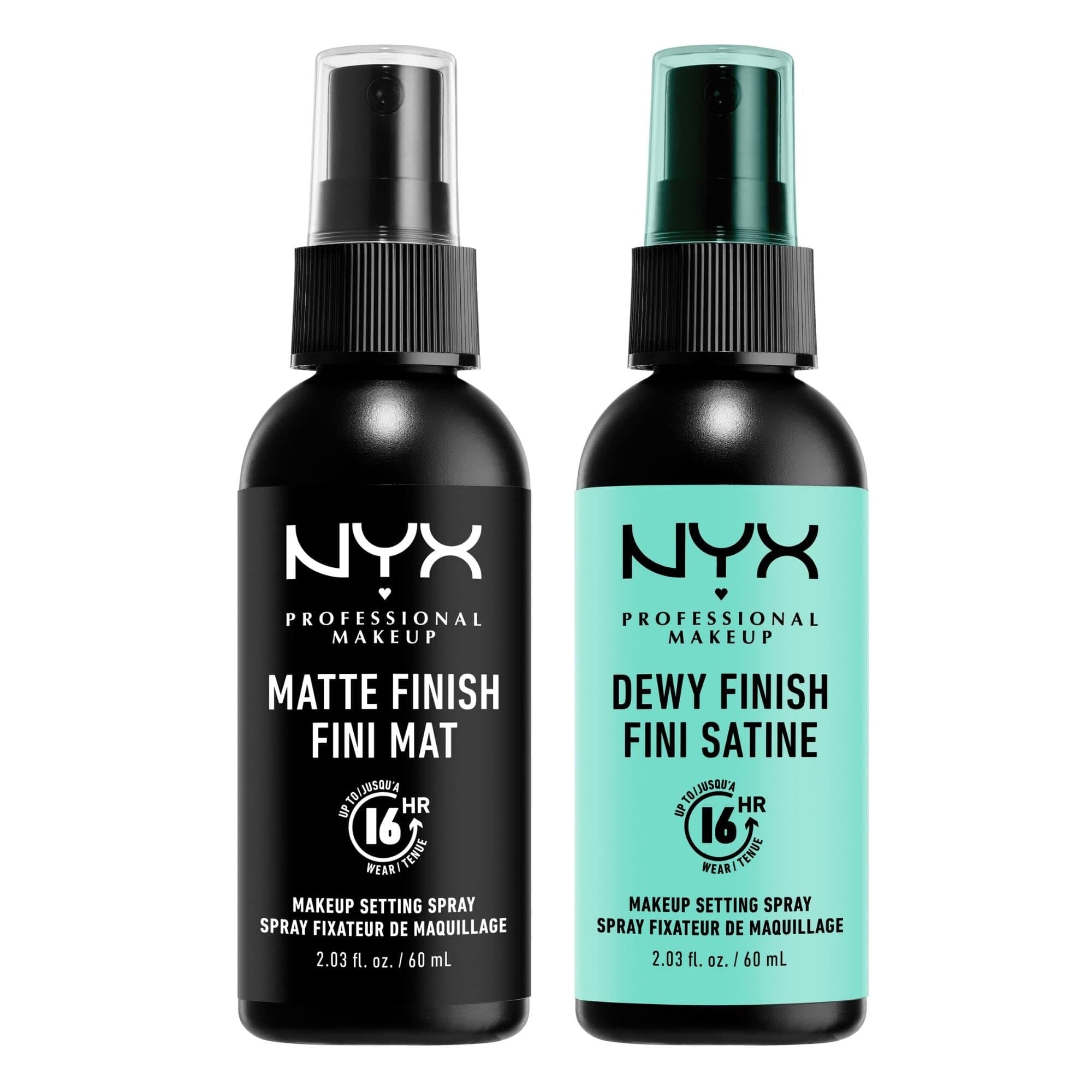 Makeup Setting Spray - Matte + Dewy Finish, Long-Lasting Face Mist for up to 16HR Wear, Vegan Formula (Pack Of 2)