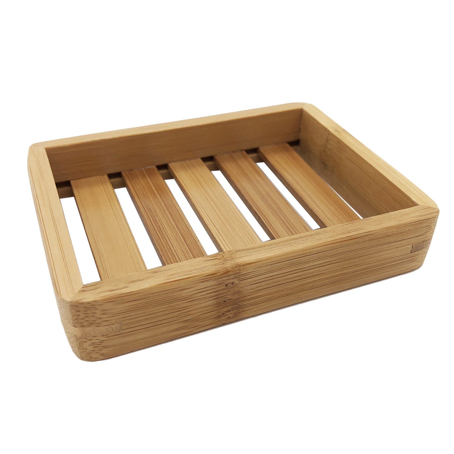 Soap Dish, Bamboo Bathroom Soap Dish/Kitchen & Bath Soap Saver Tray Four Different Model Can Select Square