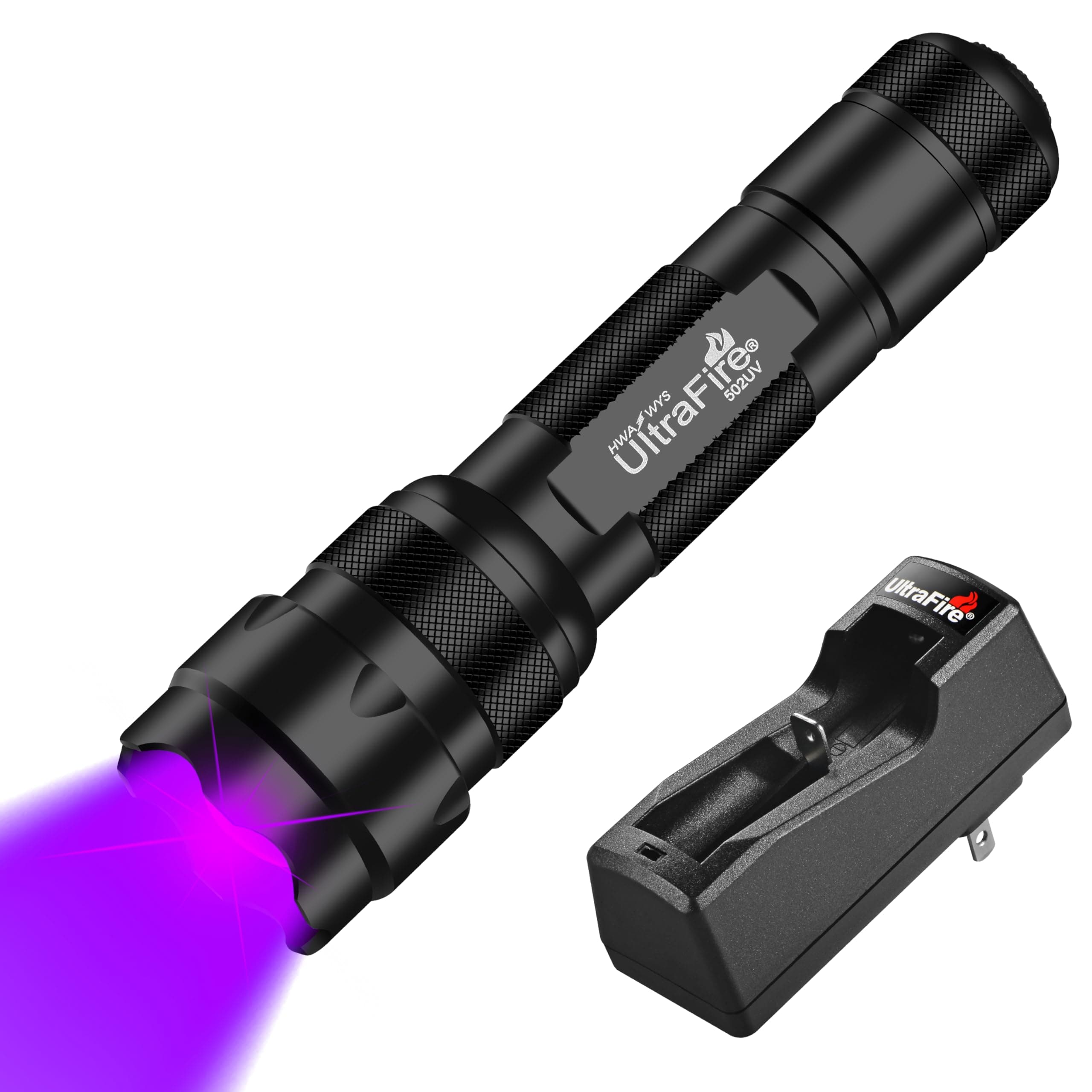 UV Flashlight 395-405 nm Led Blacklight for Curing UV Glue, Leak Detector, Pet Urine Stain