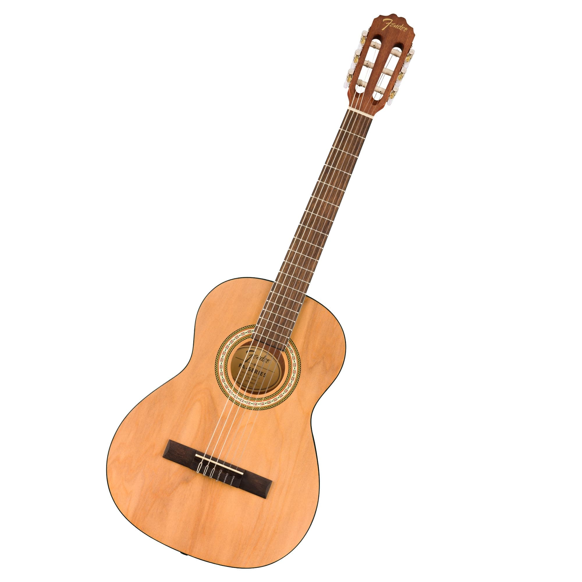 FA-25N 3/4 Size Nylon String Acoustic Guitar, Beginner Guitar, with 2-Year Warranty, Perfect Beginner Guitar for Kids that is Easy on Fingers, Includes 3 Months of Free Lessons, Natural