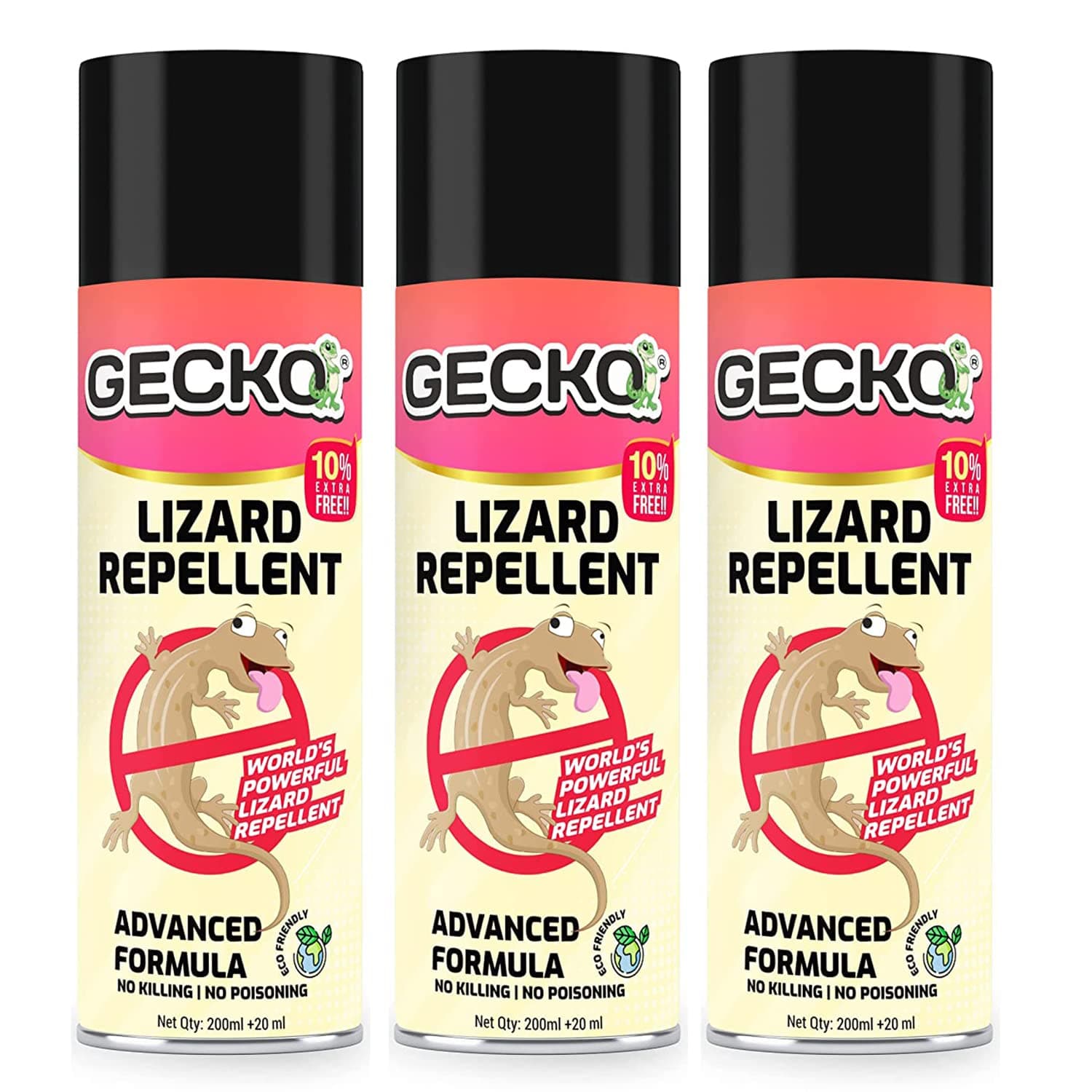 India's First Aerosol Based Lizard Spray Herbal Lizard Repellent Spray | Food Grade Plant Based Eco-Friendly & Biodegradable | Irritant & Chemical-Free | Pack of 3| 220ml (60 days Protection) - FORMULATION 30 X