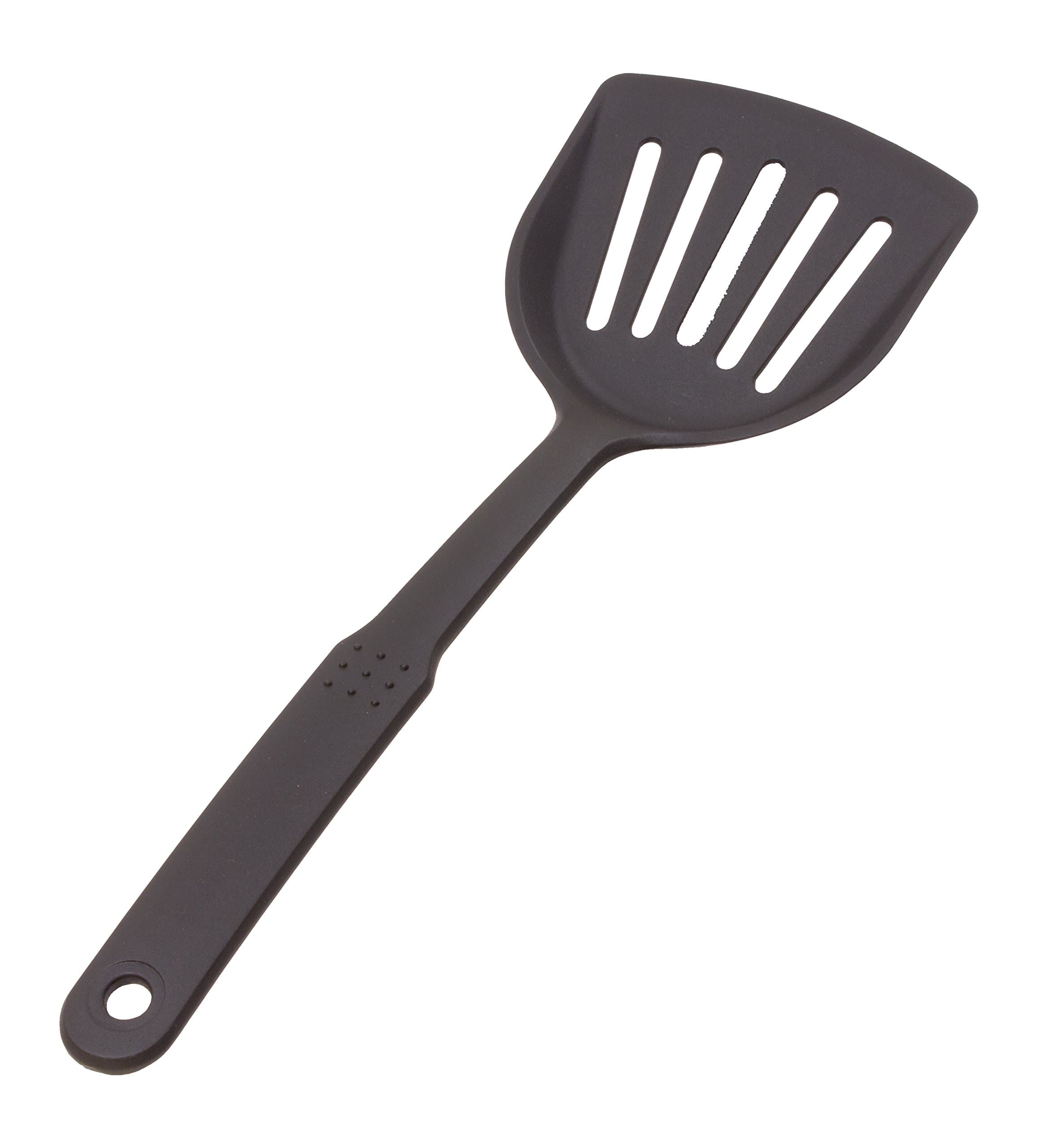 Nylon Slotted Scoop Turner, 12", Silver