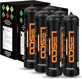 Whipped Cream Charger 615g High Pure N2O Whip Cream Charger Cylinders For Any Standard Whipping Cream Dispenser-(18 Cylinders)