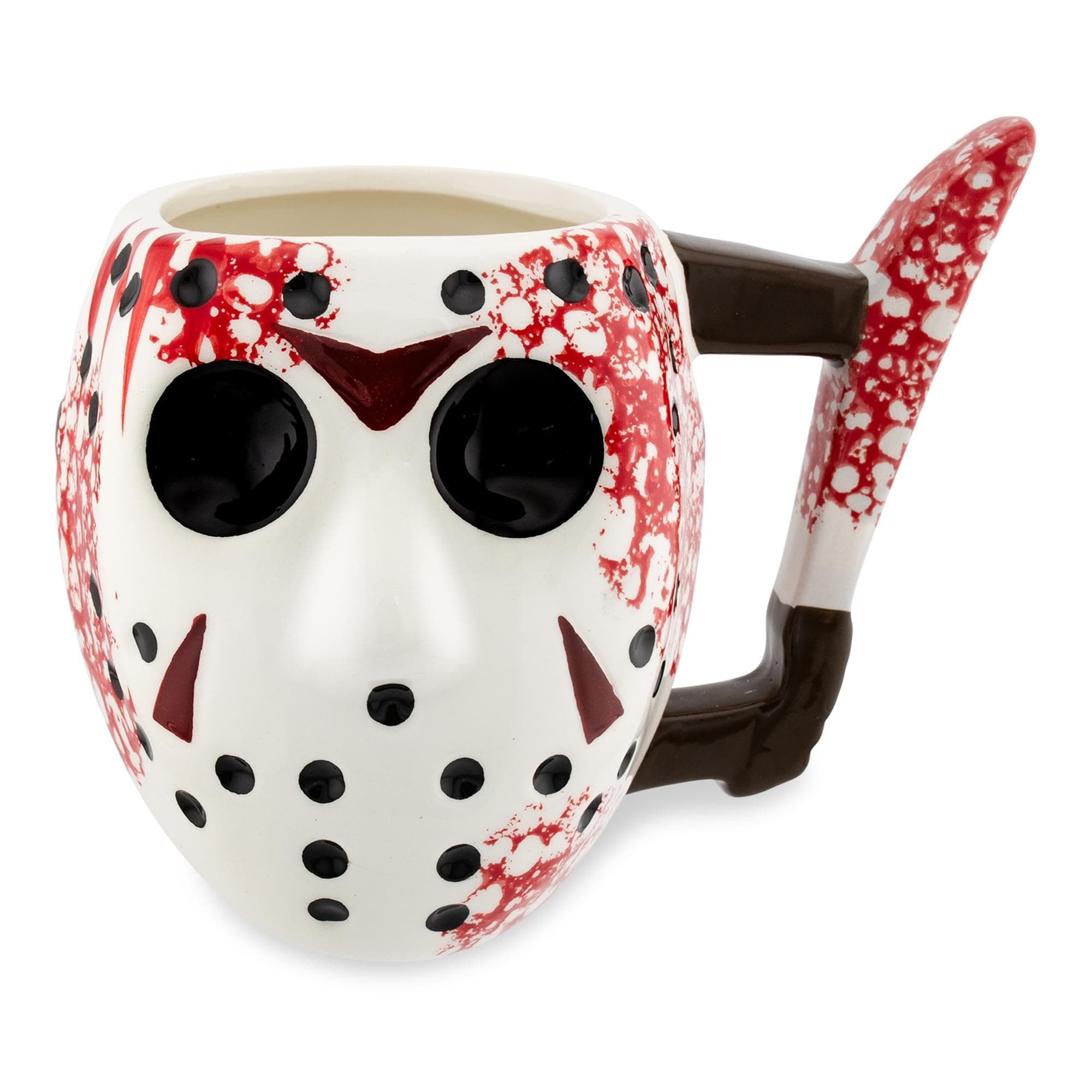 Jason Mask with Knife Ceramic 3D Sculpted Mug