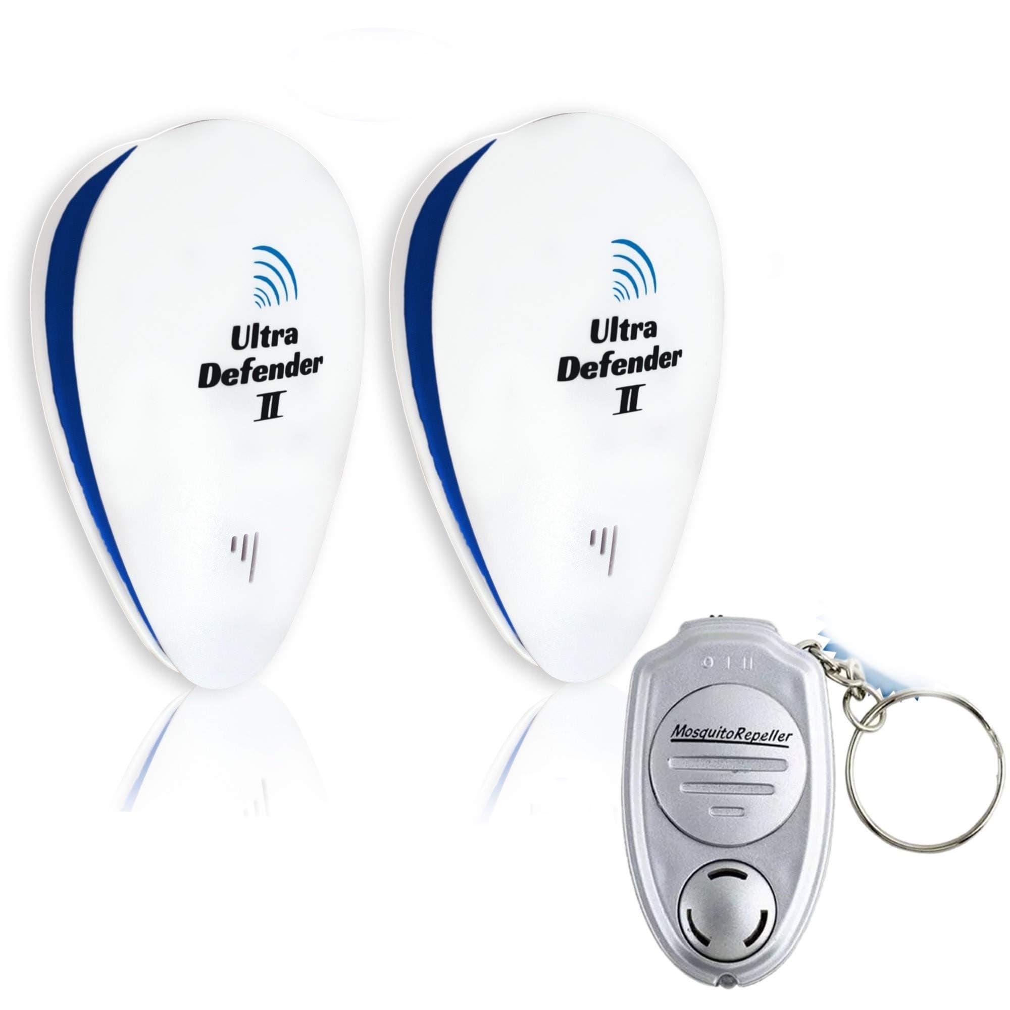 Ultrasonic Pest Repeller, 2 Pack Electronic Plug In, Plus Free Personal Mobile Device, Latest Model, Non Toxic, Eco-Friendly, Repellent For Spiders, Flies, Mosquitoes, Mice, Rats, Ants, Wasps, Bugs