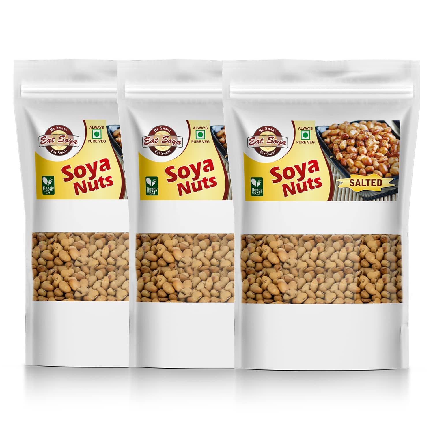 Eat Soya...BE SMART EAT SMART Roasted Soy Nuts(Simple Salted)