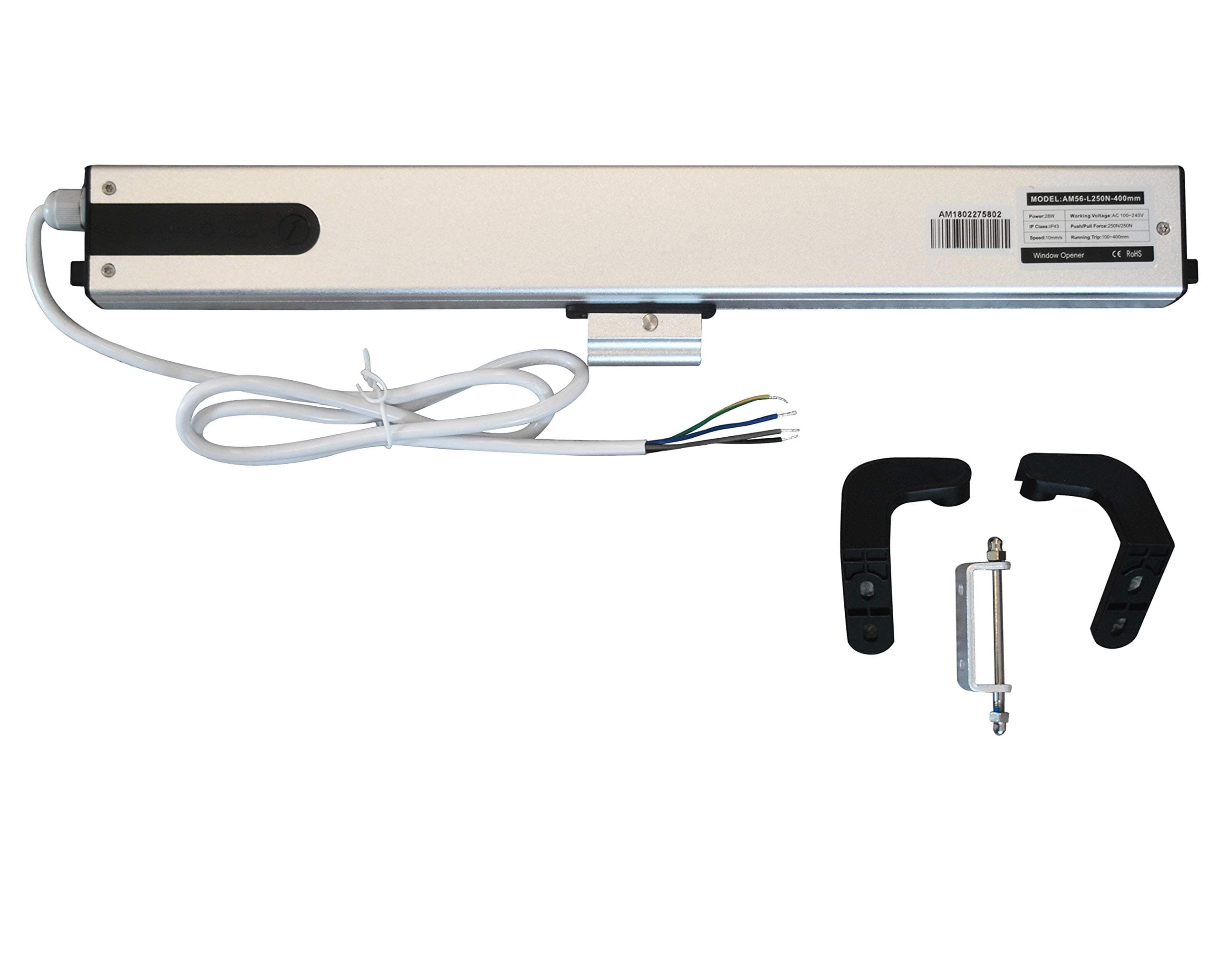 SimpleSmart 10-40cm Adjustable Automatic Power Electric Chain Windows Opener and Window Actuator (110V Motor only)