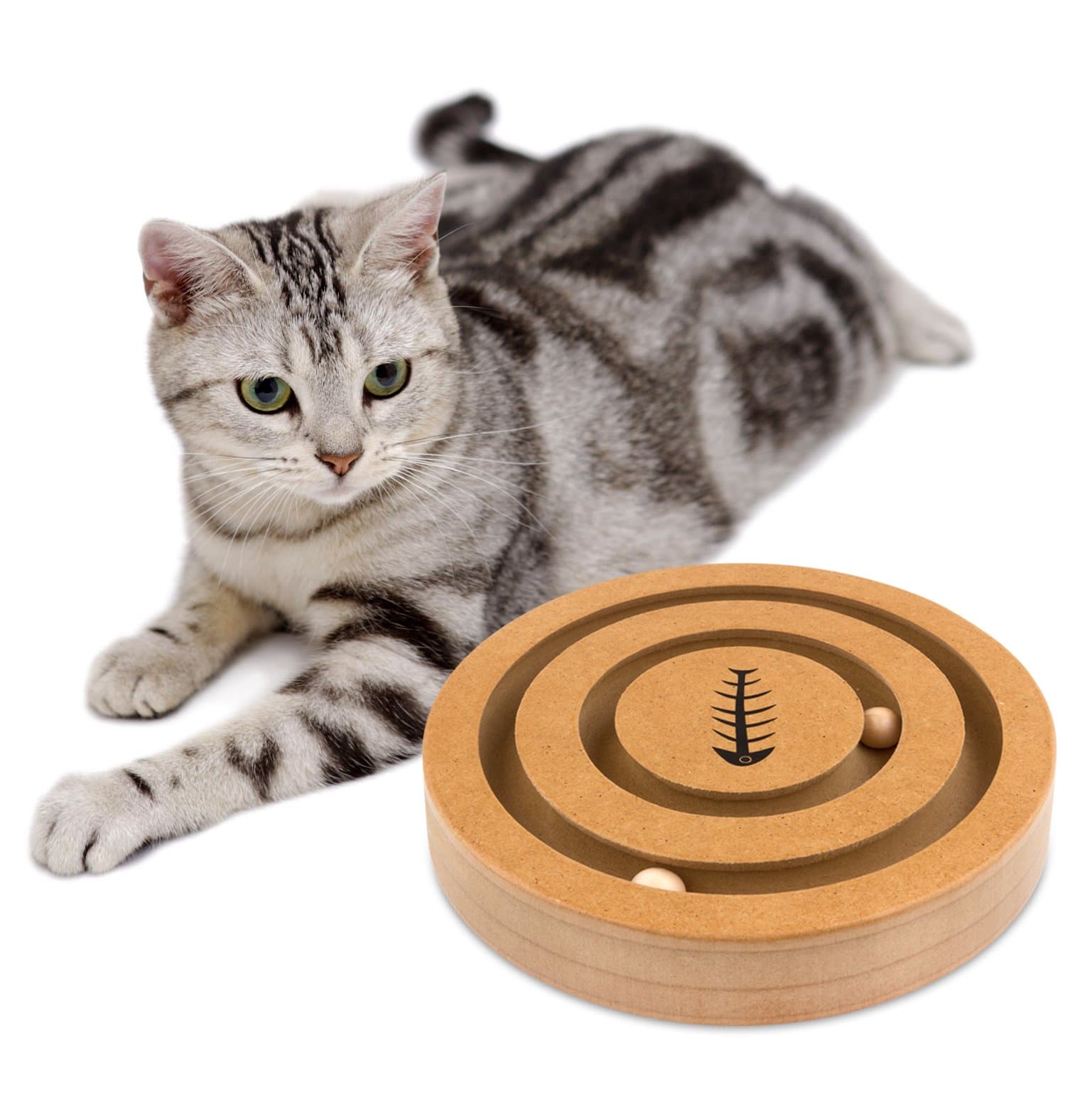 [Double-sided] Interactive Cat Toy - Front Side. Feeder Dog Toy - Back Side
