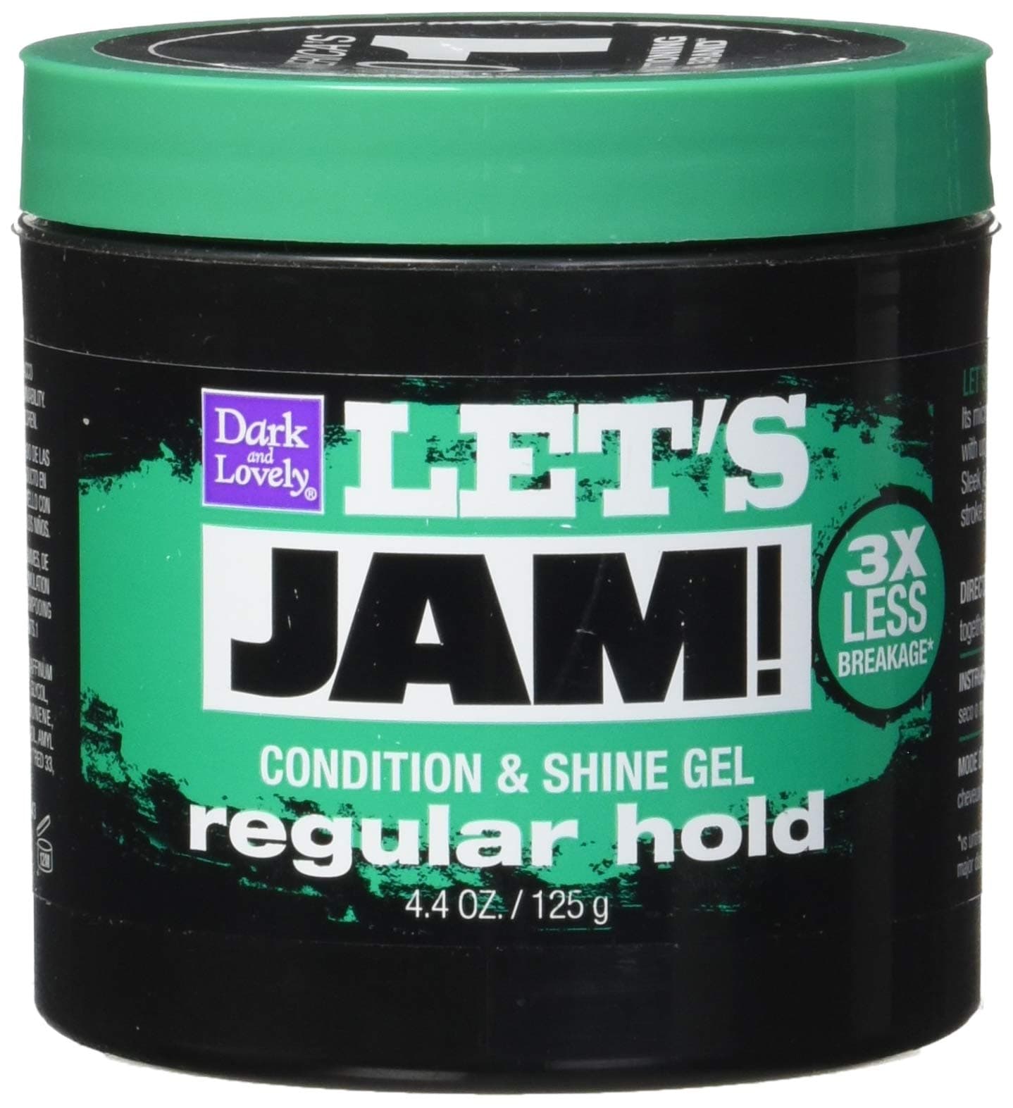 SoftSheen Let's Jam Condition & Shine Gel Regular Hold 4.4 Ounce Jar (130ml)