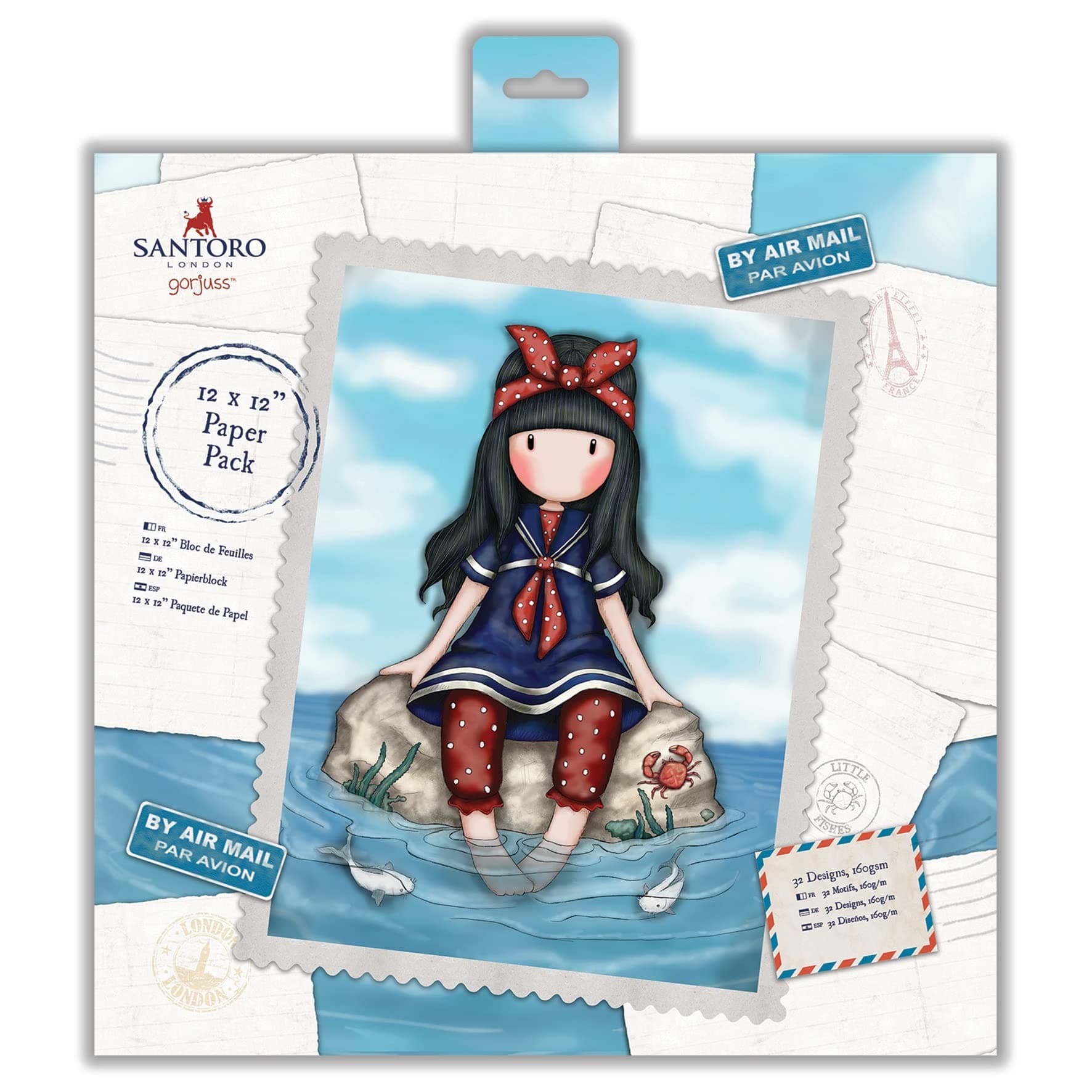 docraftsDocrafts Santoro's Gorjuss Single-Sided Paper Pack 12"X12" Pkg, Postal, 32 Designs/1 Each